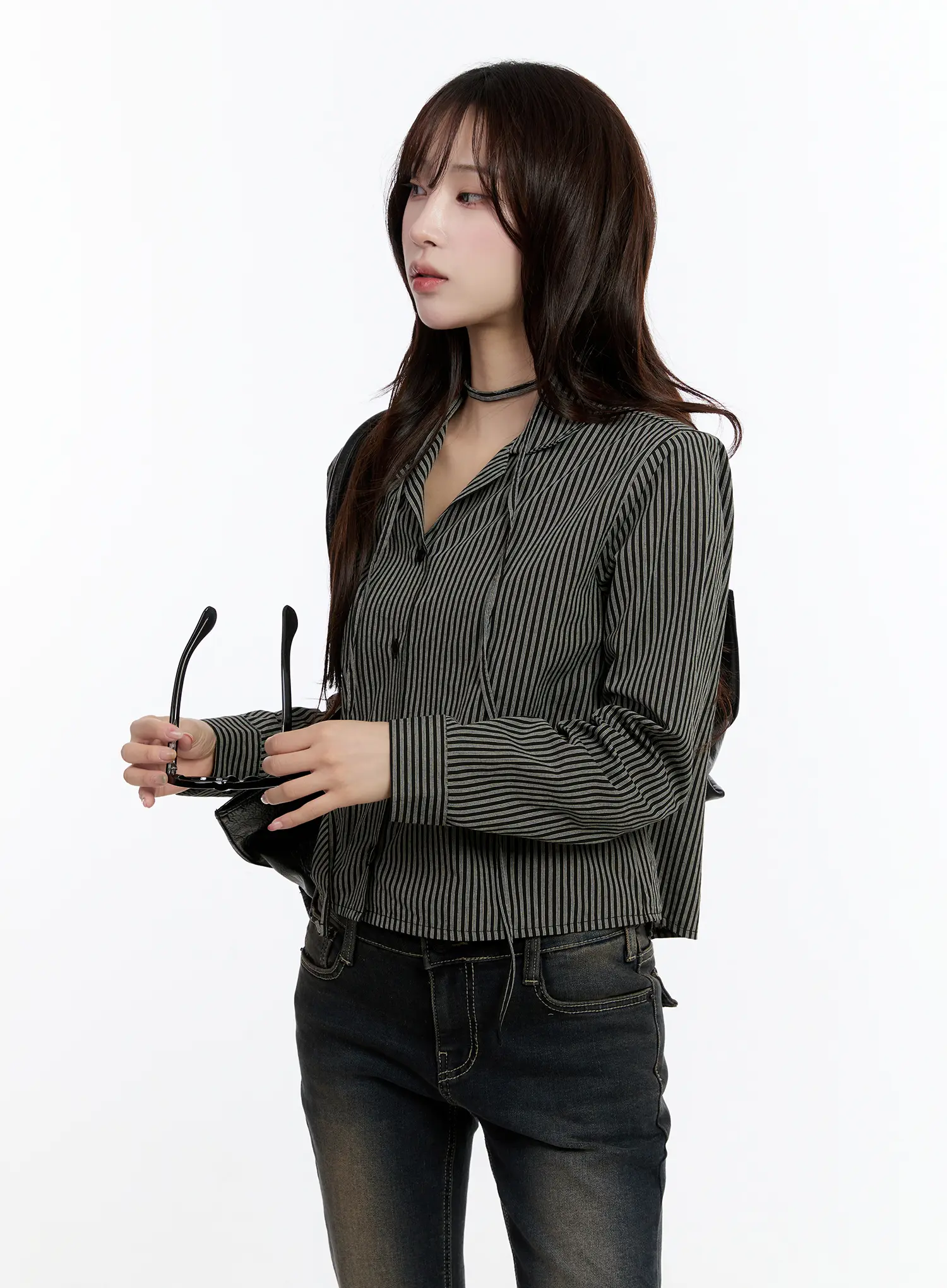 Striped Long Sleeve Shirt CN524 - Image 3