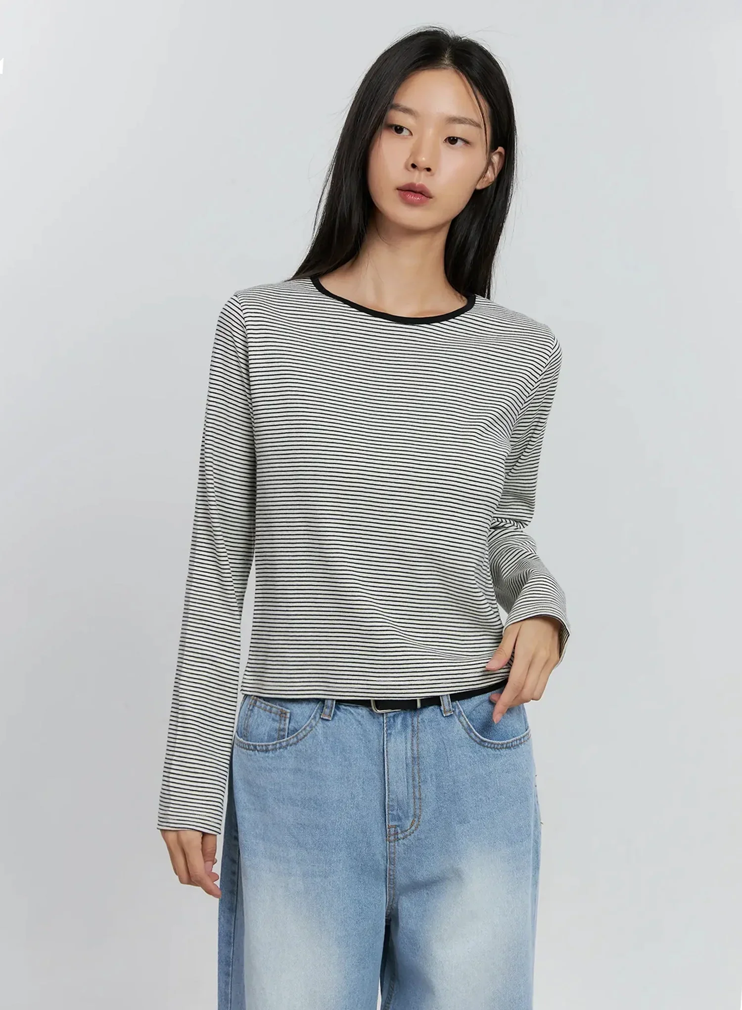 Striped Long Sleeve Tee IS516 - Image 13