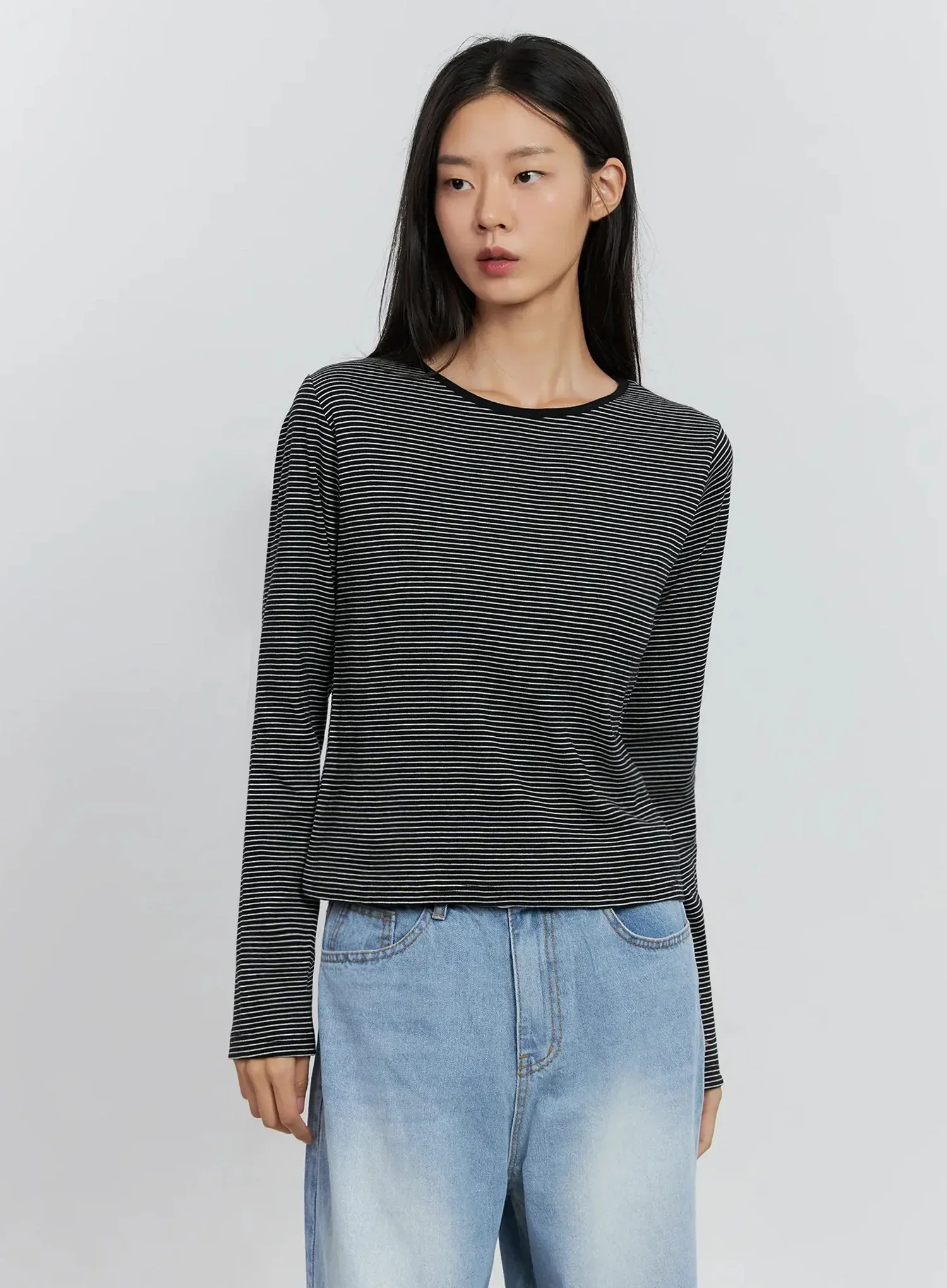 Striped Long Sleeve Tee IS516 - Image 14