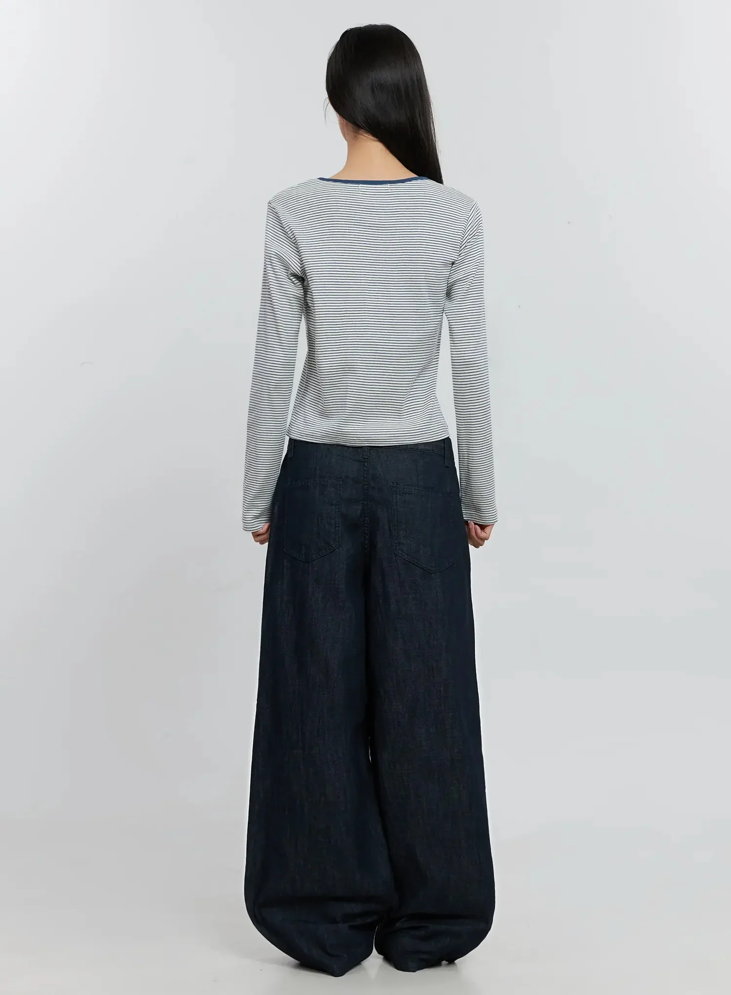 Striped Long Sleeve Tee IS516 - Image 9