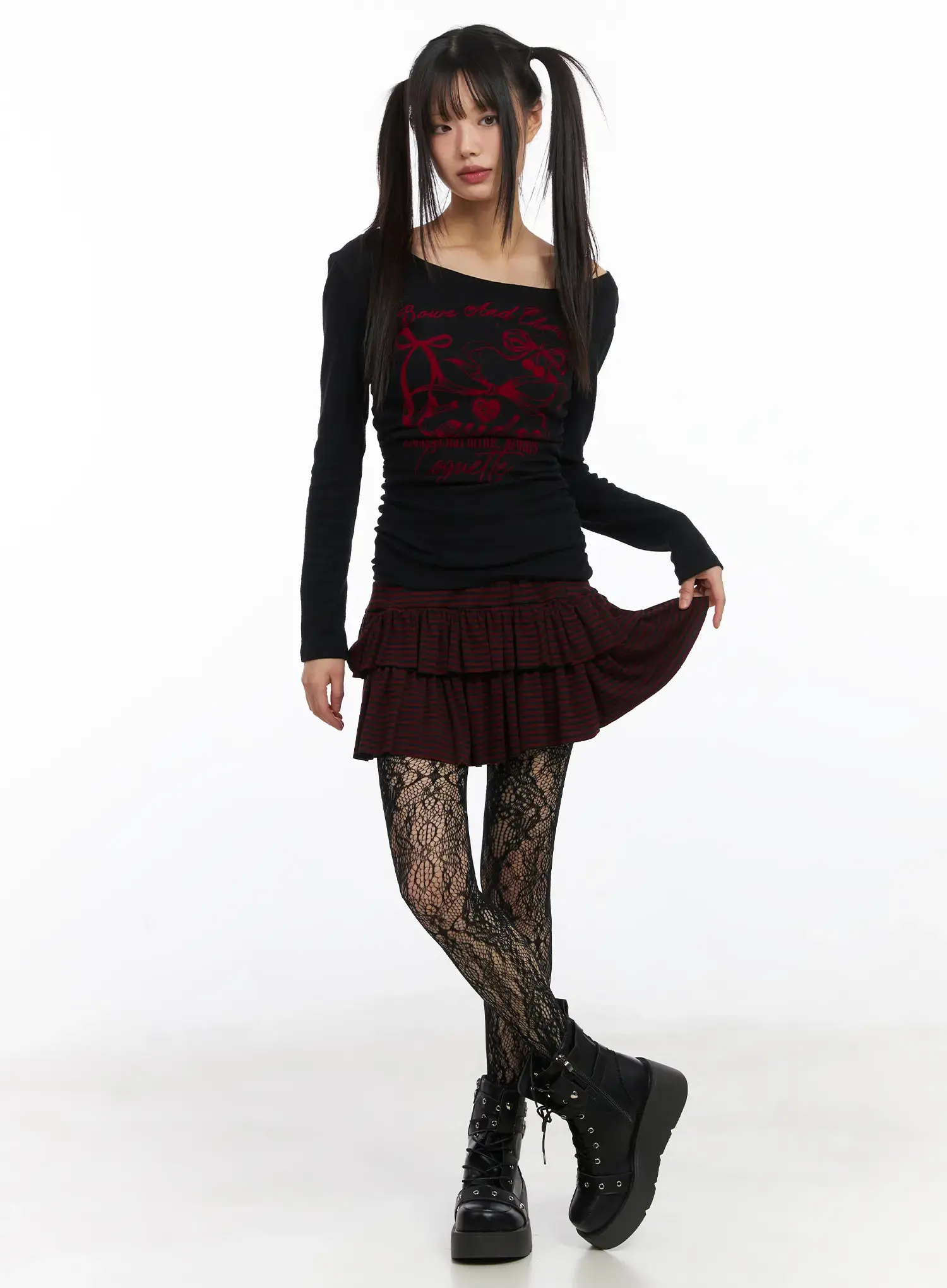 Striped Mini Skirt CD519 - Image 3