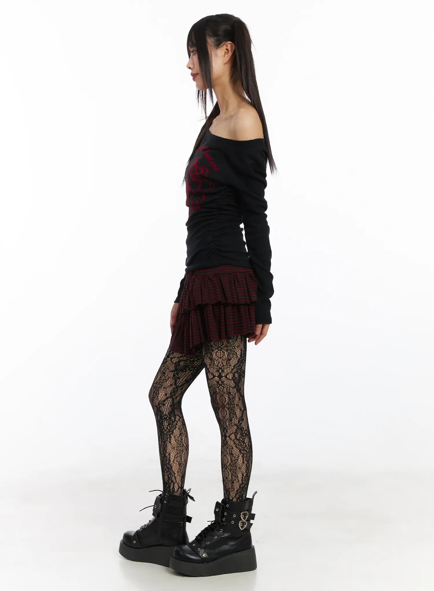Striped Mini Skirt CD519 - Image 4