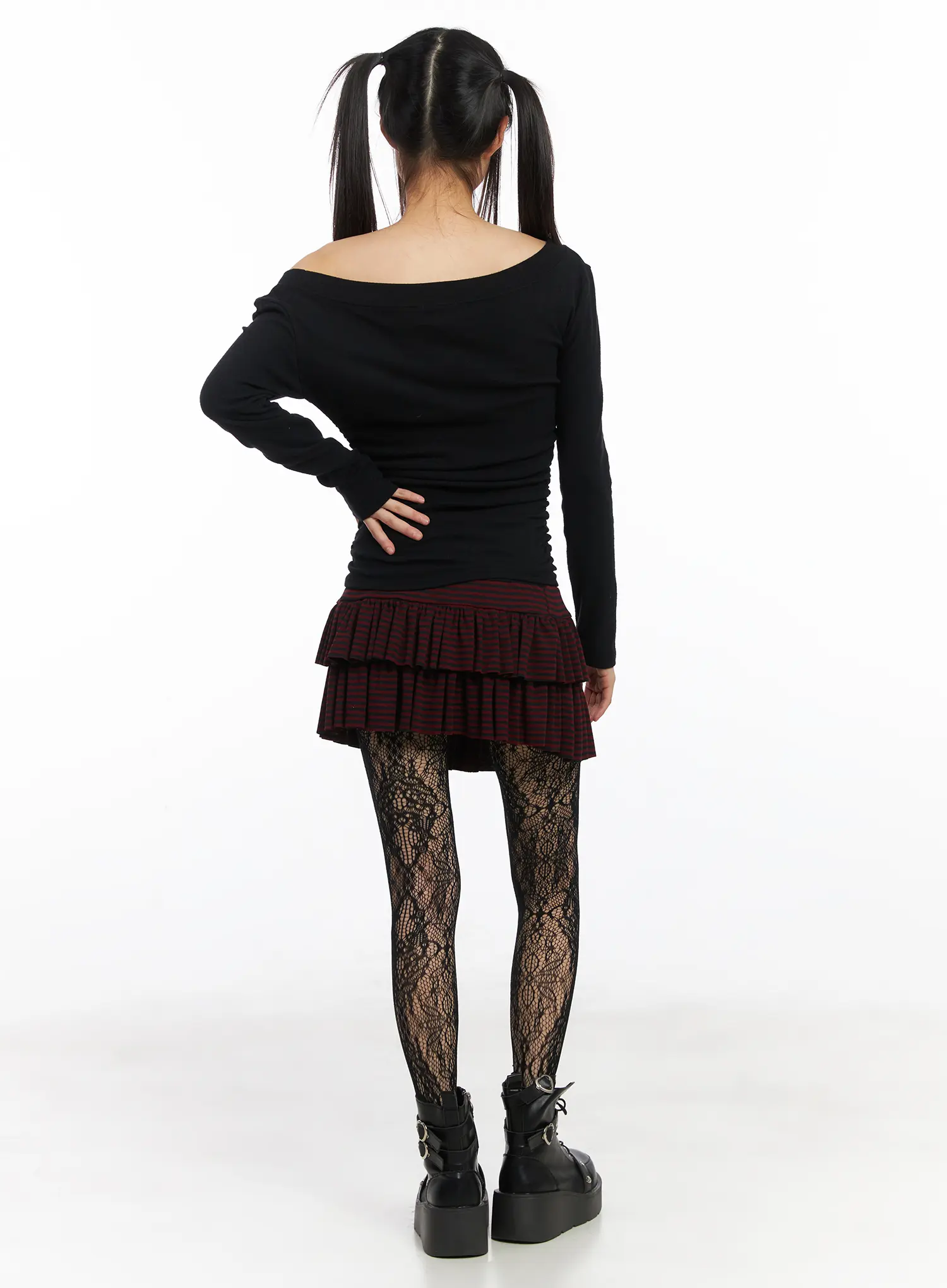 Striped Mini Skirt CD519 - Image 5