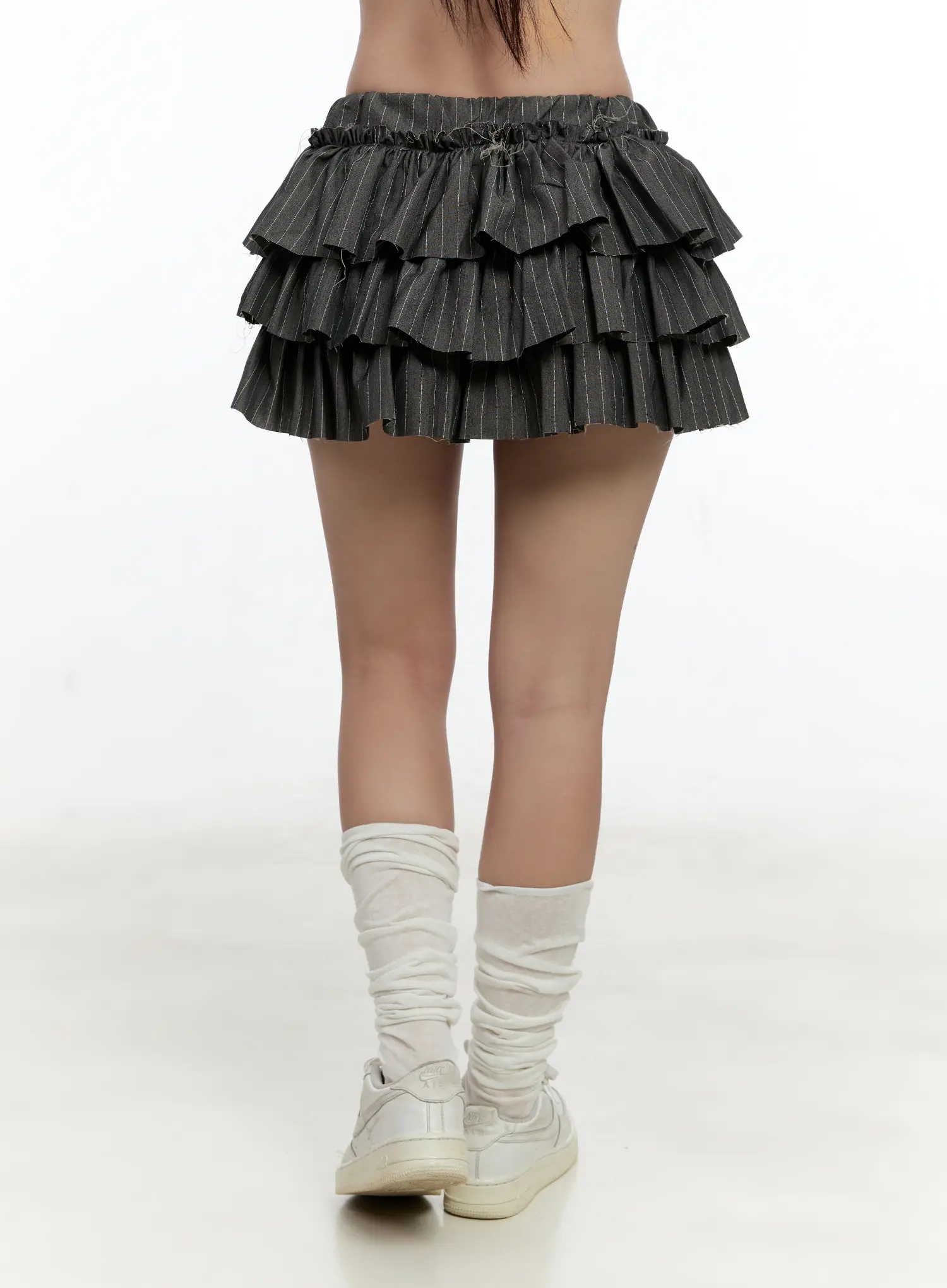 Striped Ruffle Mini Skirt CL531 - Image 7