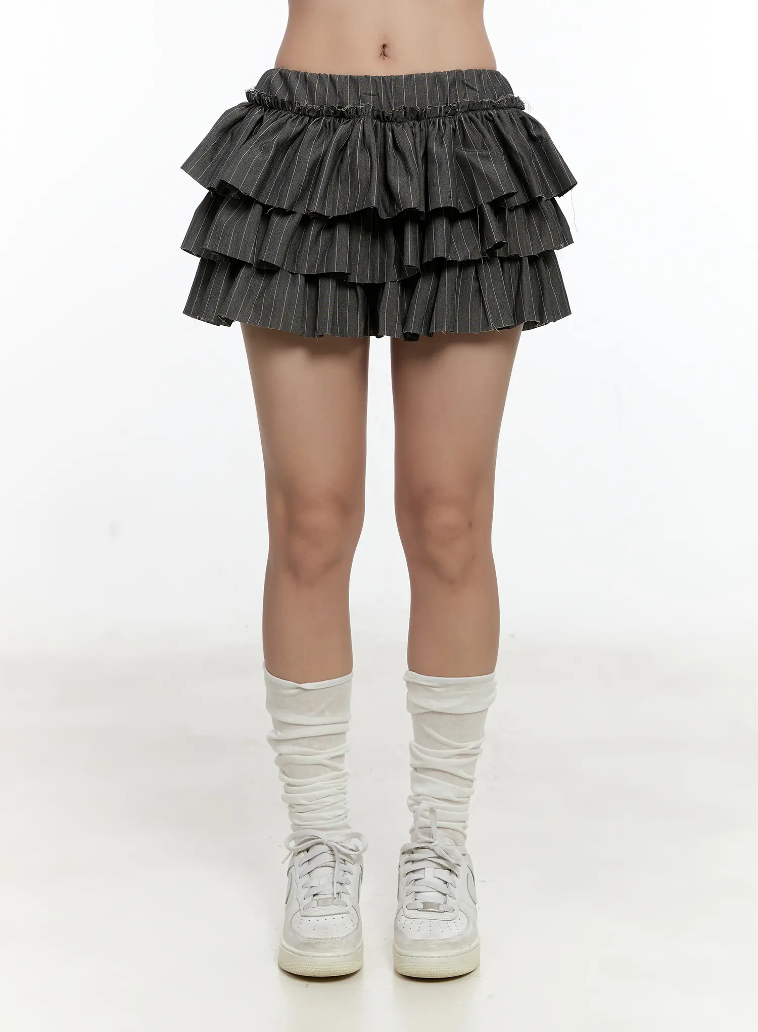 Striped Ruffle Mini Skirt CL531 - Image 9