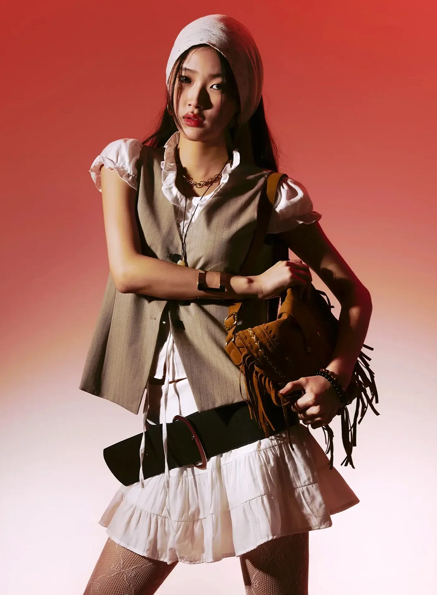 Striped Sleeveless Vest IM530