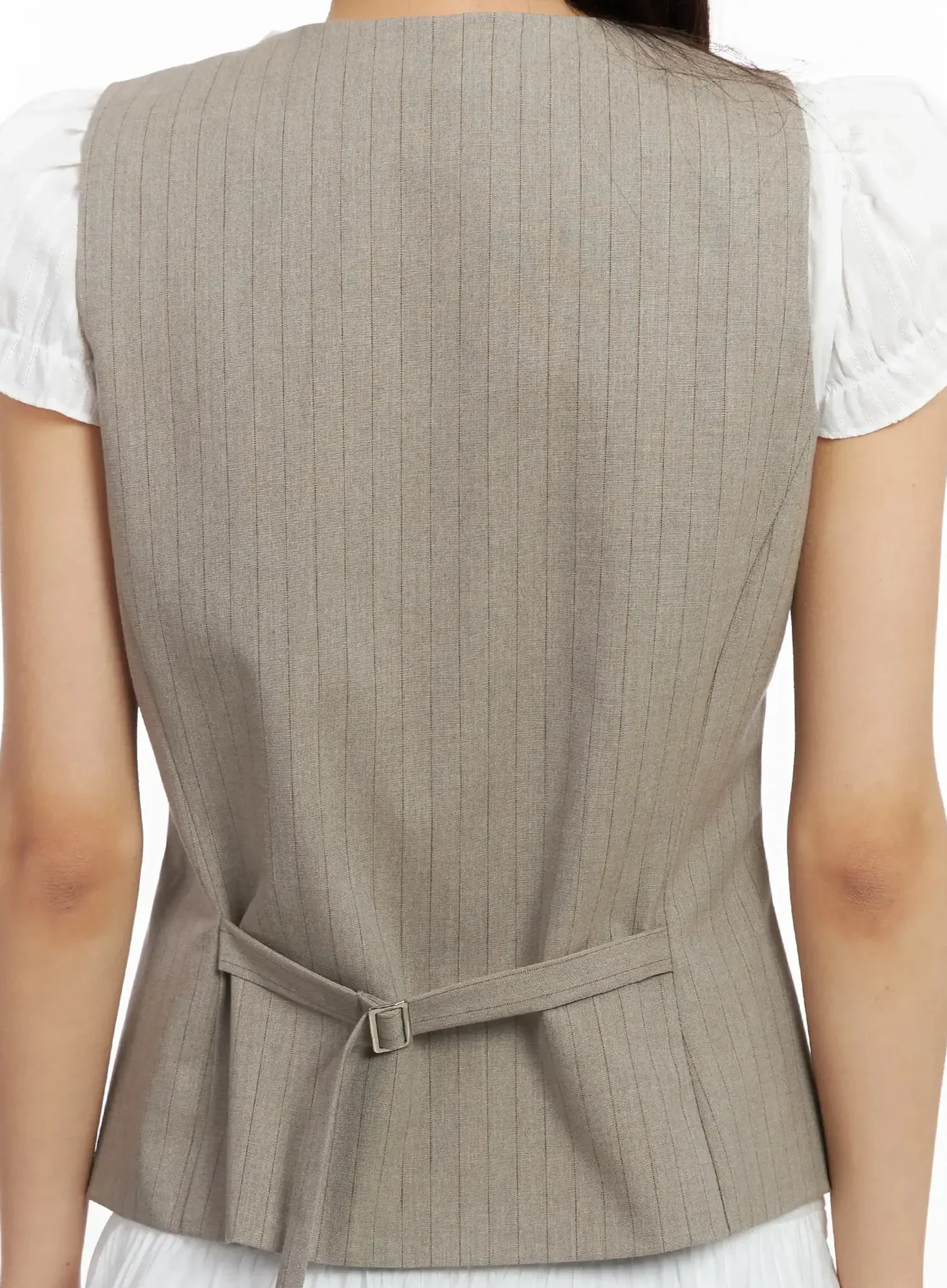 Striped Sleeveless Vest IM530 - Image 10