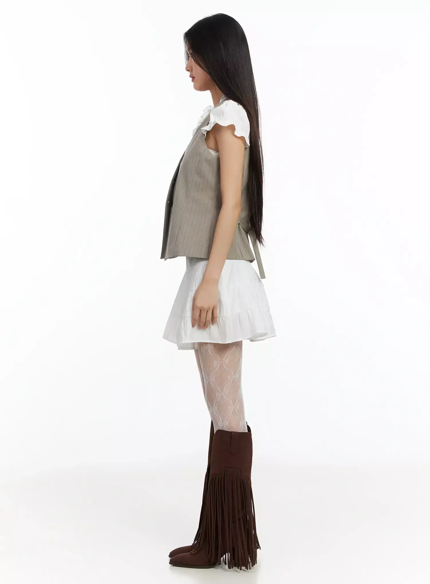 Striped Sleeveless Vest IM530 - Image 12