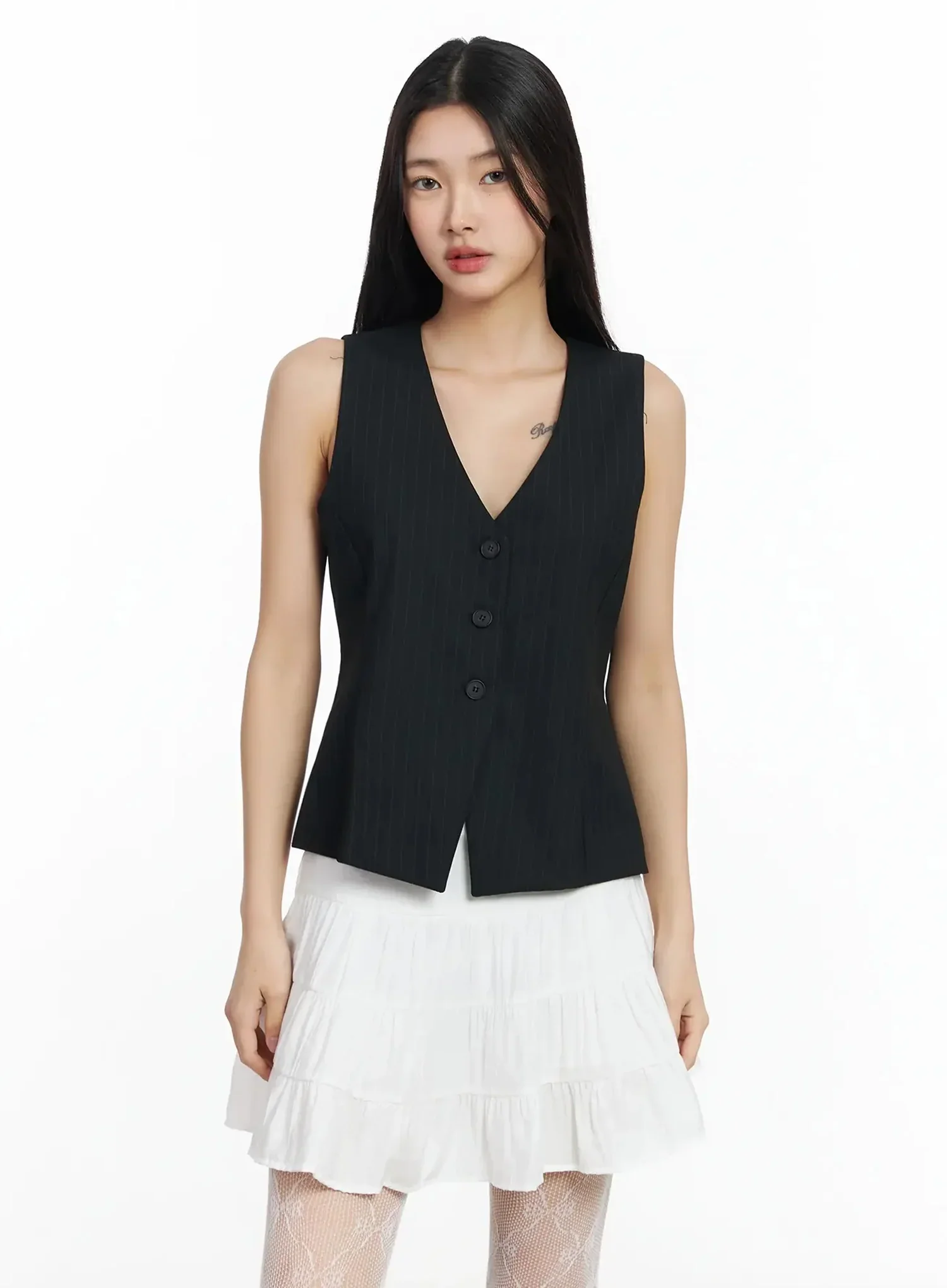 Striped Sleeveless Vest IM530 - Image 16