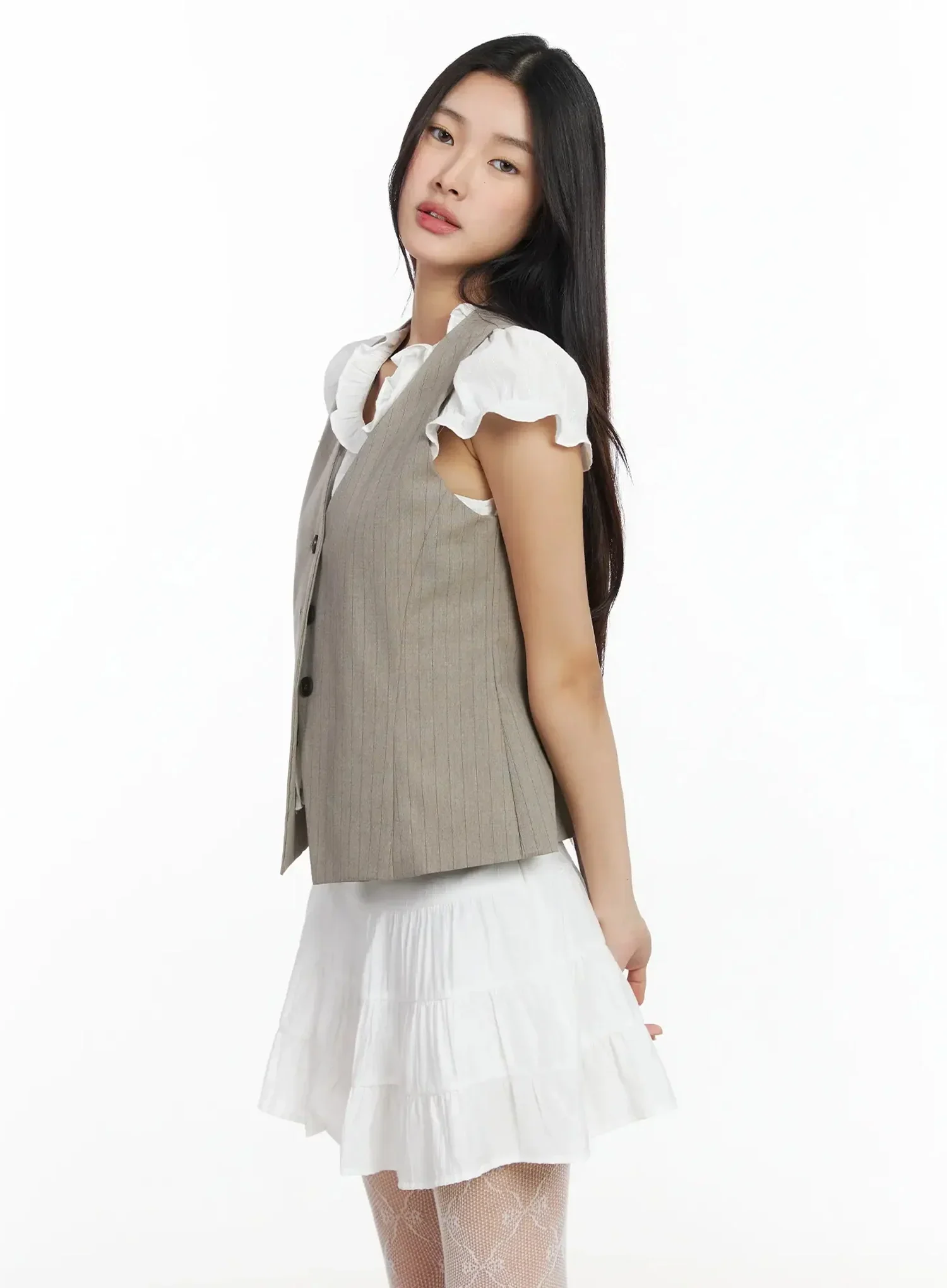 Striped Sleeveless Vest IM530 - Image 3