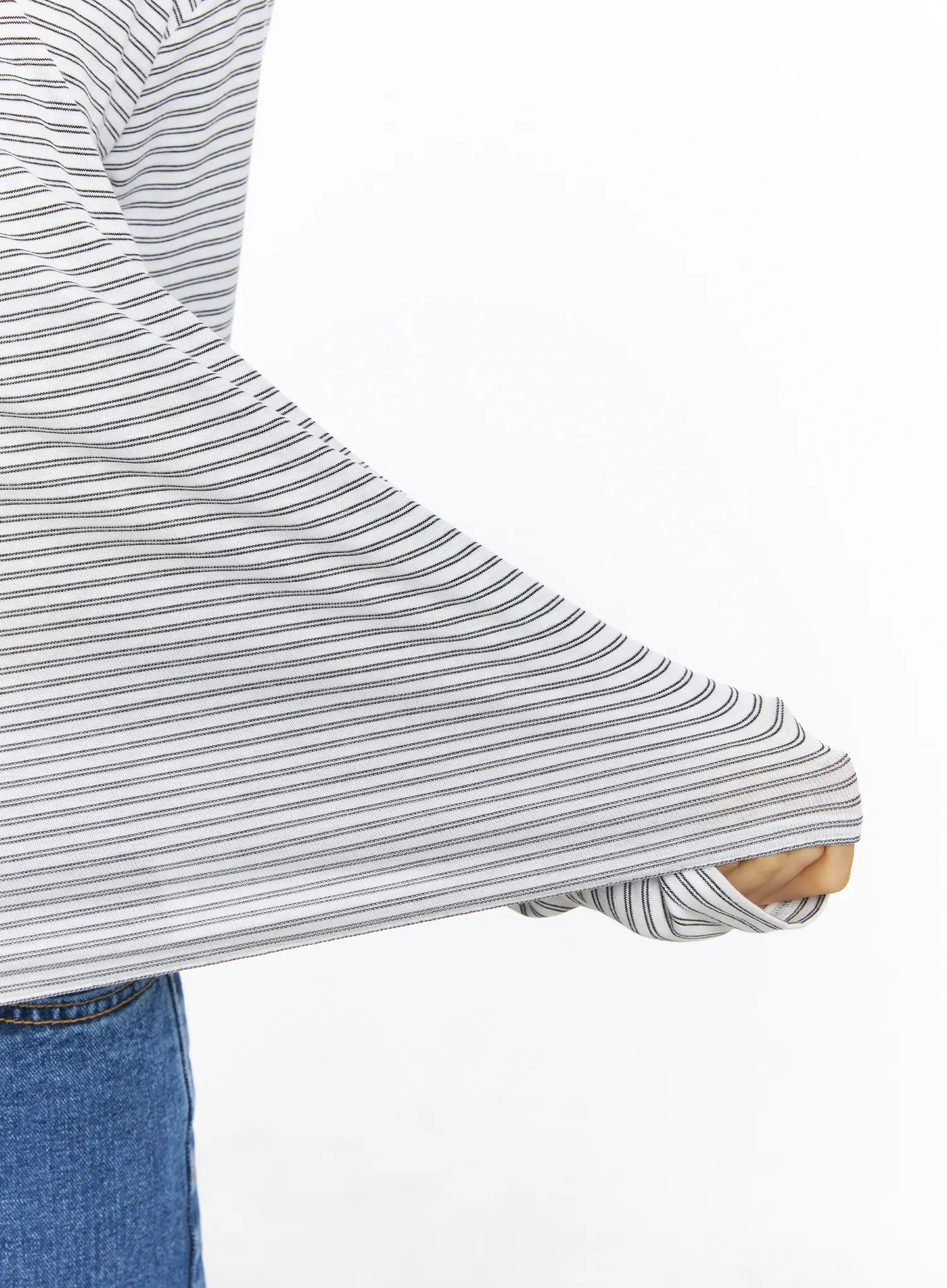Striped Turtleneck Long Sleeve Top CJ519 - Image 10