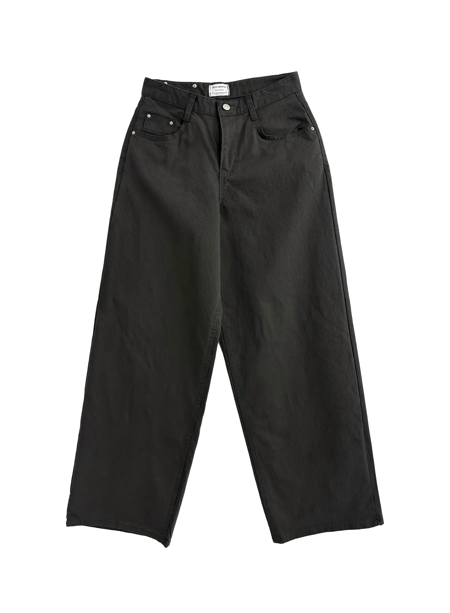 Striped Wide Leg Cotton Pants CO531 - Image 9