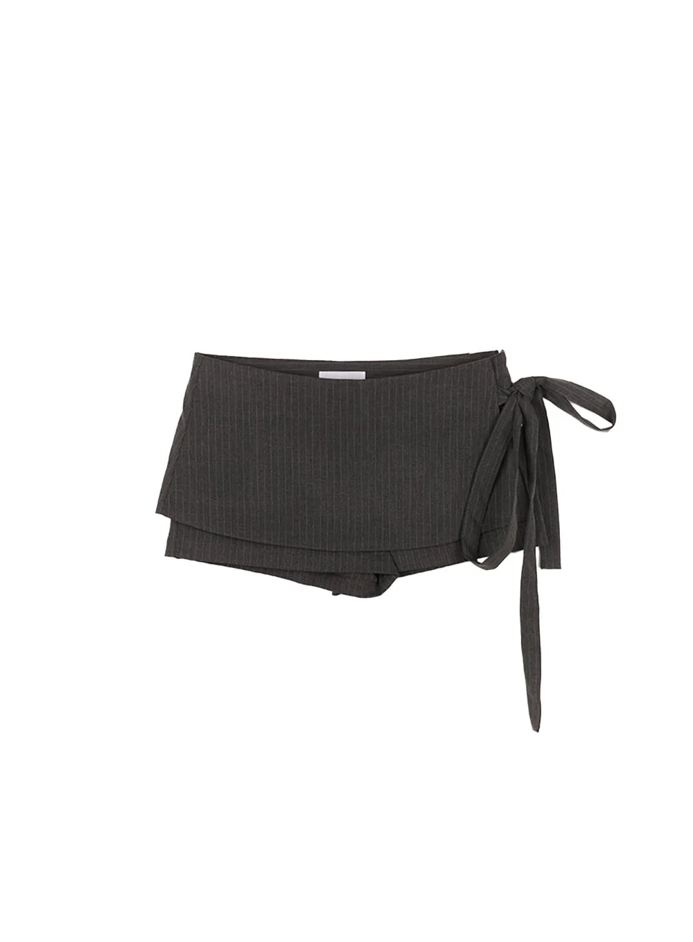 Striped Wrap Mini Skort CM528 - Image 11