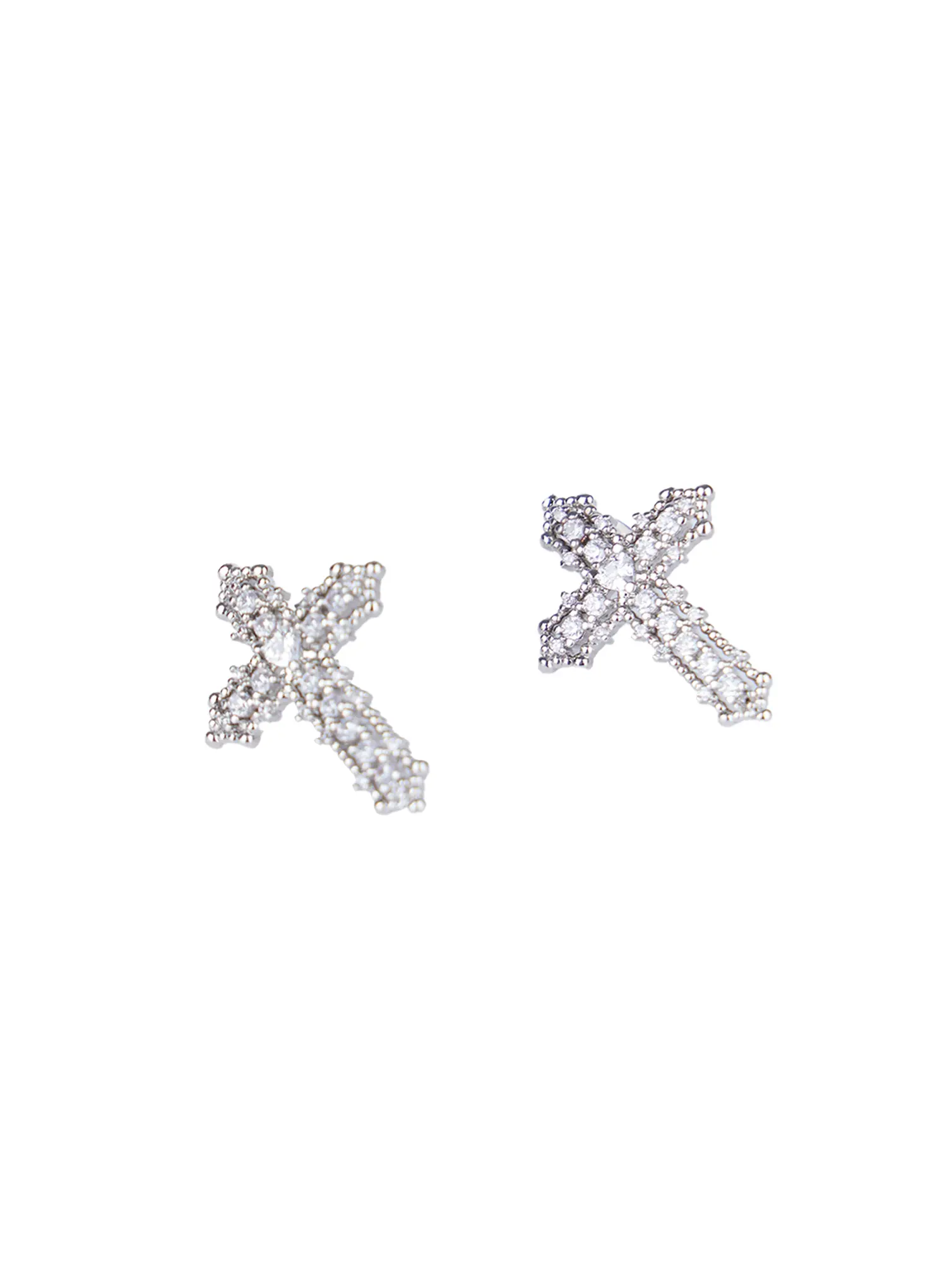 Studded Cross Earrings CL522 - Image 6