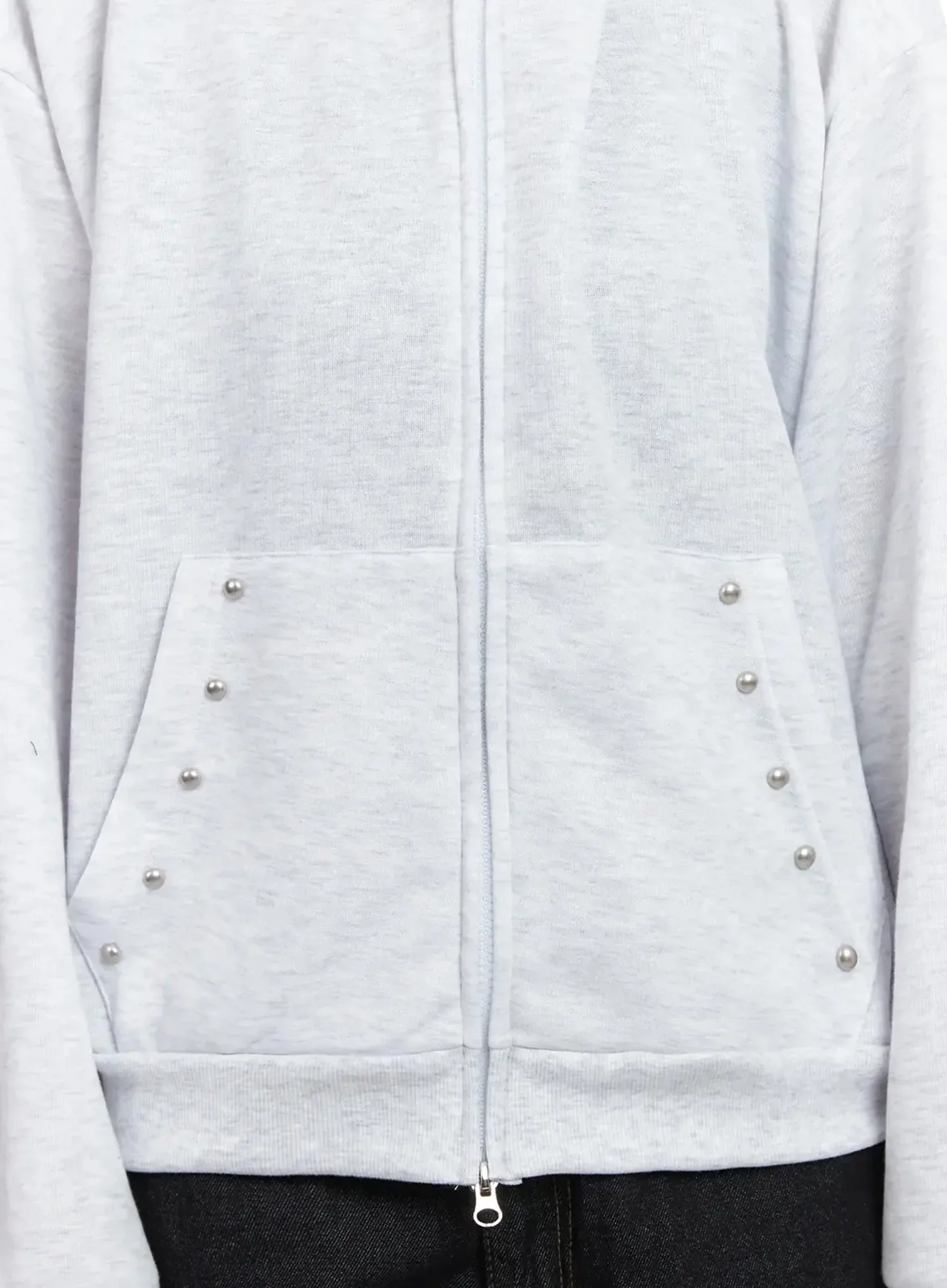 Studded Fleece Zip Hoodie IN528 - Image 4