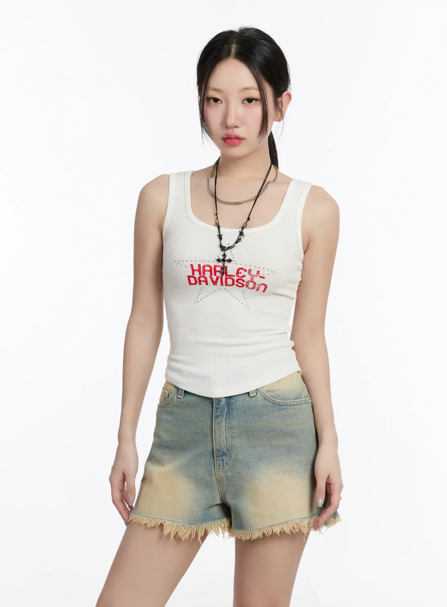 Studded Graphic Crop Top CM511 - Image 11