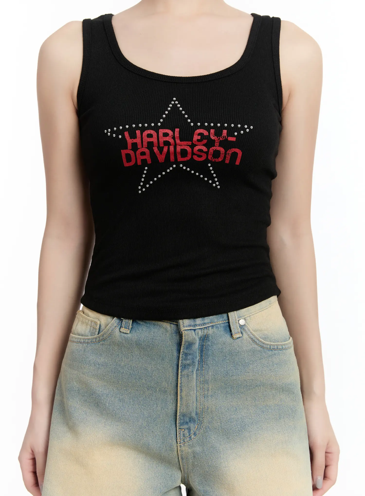 Studded Graphic Crop Top CM511 - Image 8