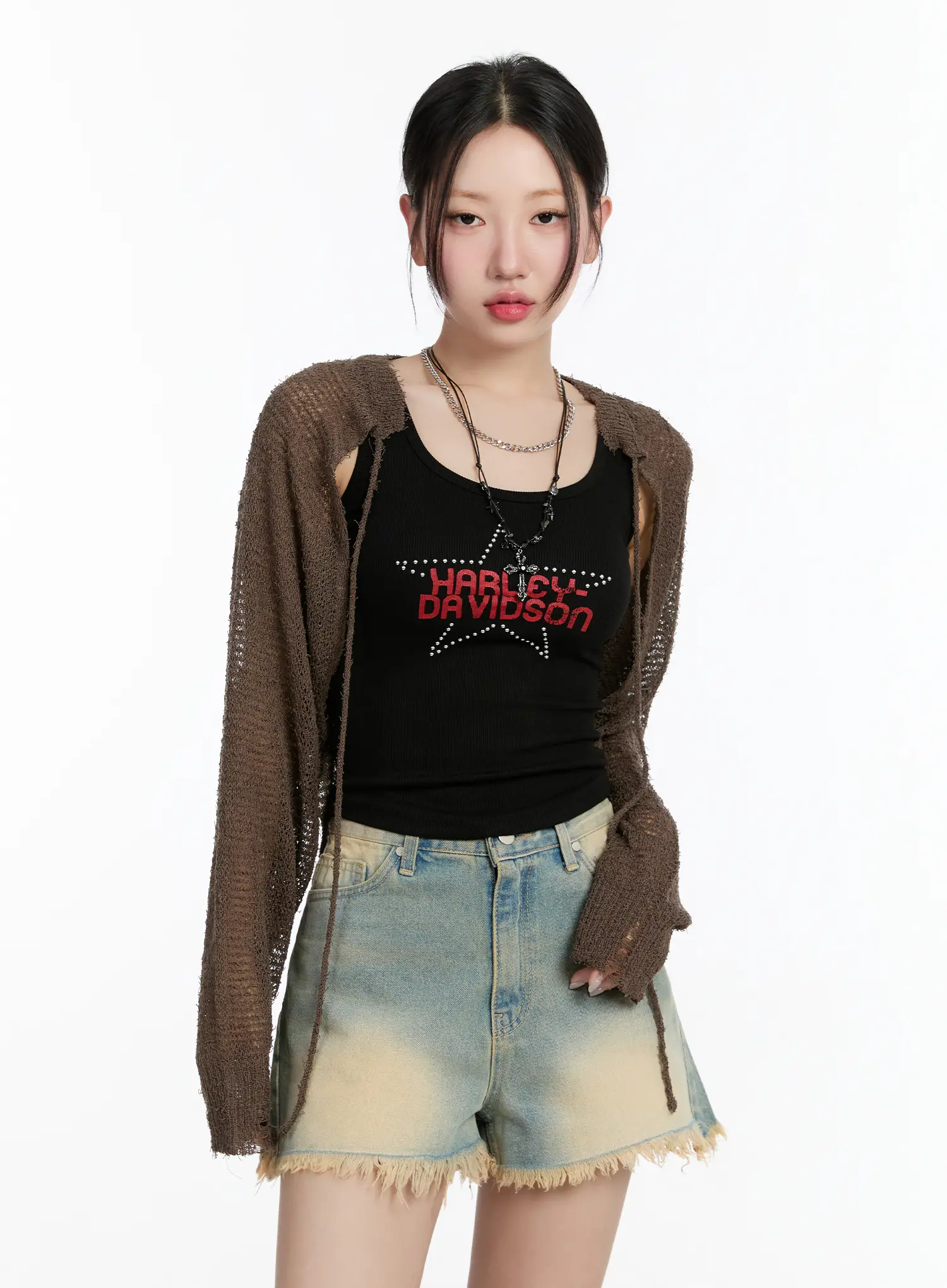 Studded Graphic Crop Top CM511 - Image 9