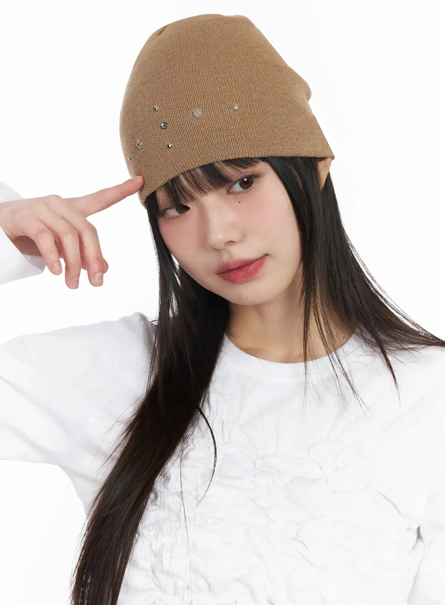 Studded Knit Beanie IM530