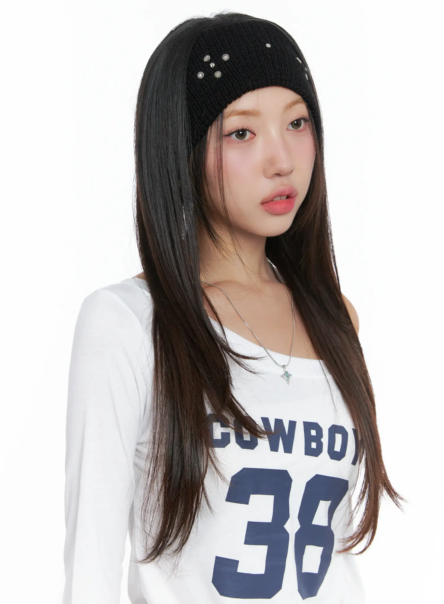 Studded Knit Headband CS503 - Image 2