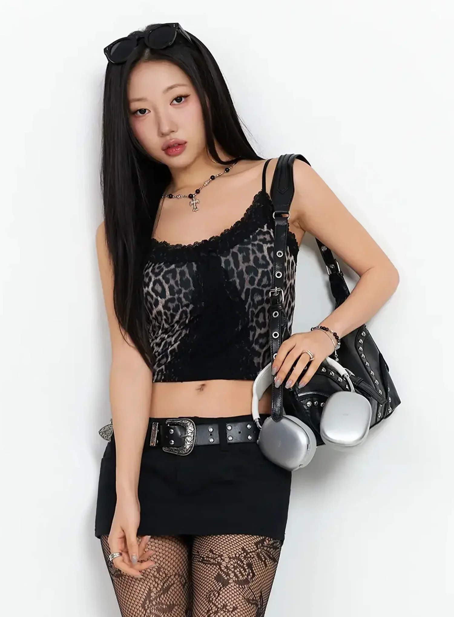 Studded Shoulder Bag IA507 - Image 6
