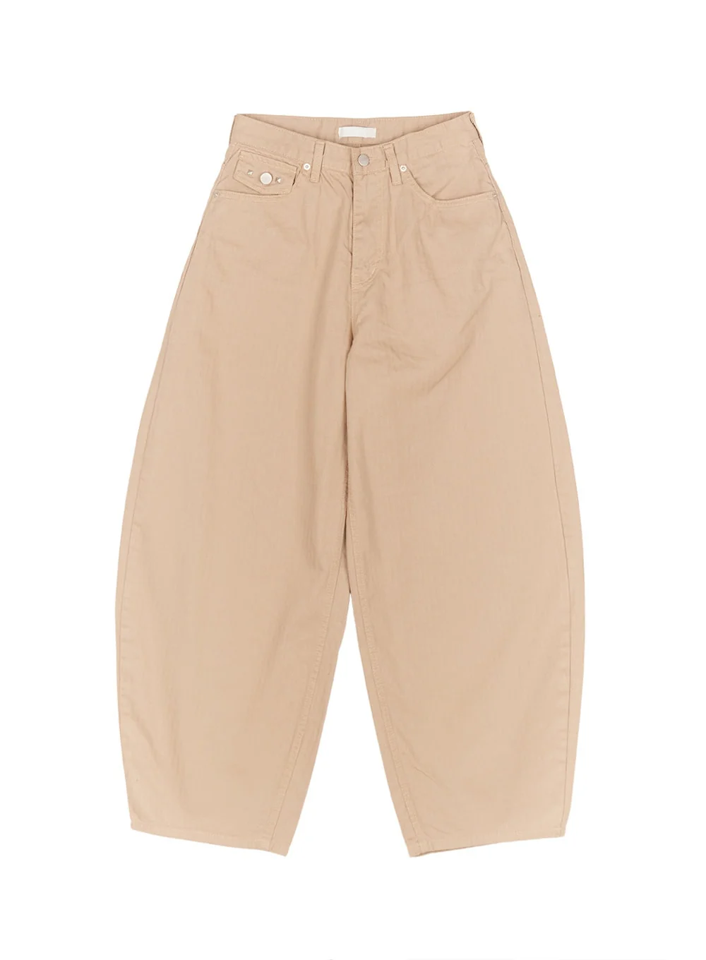 Studded Wide-Fit Cotton Pants CF526 - Image 11