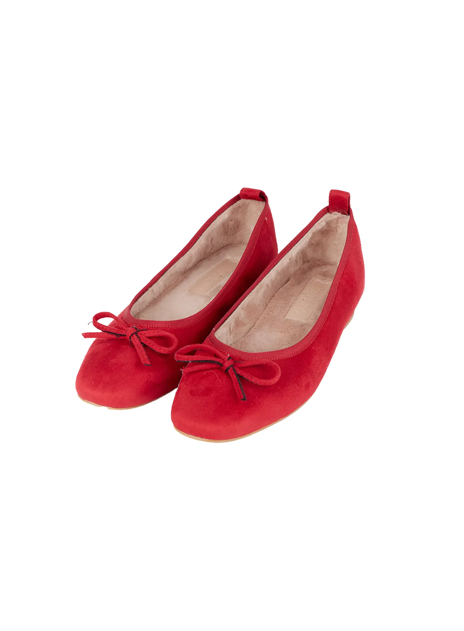 Suede Brown Ribbon Flats CJ512 - Image 12
