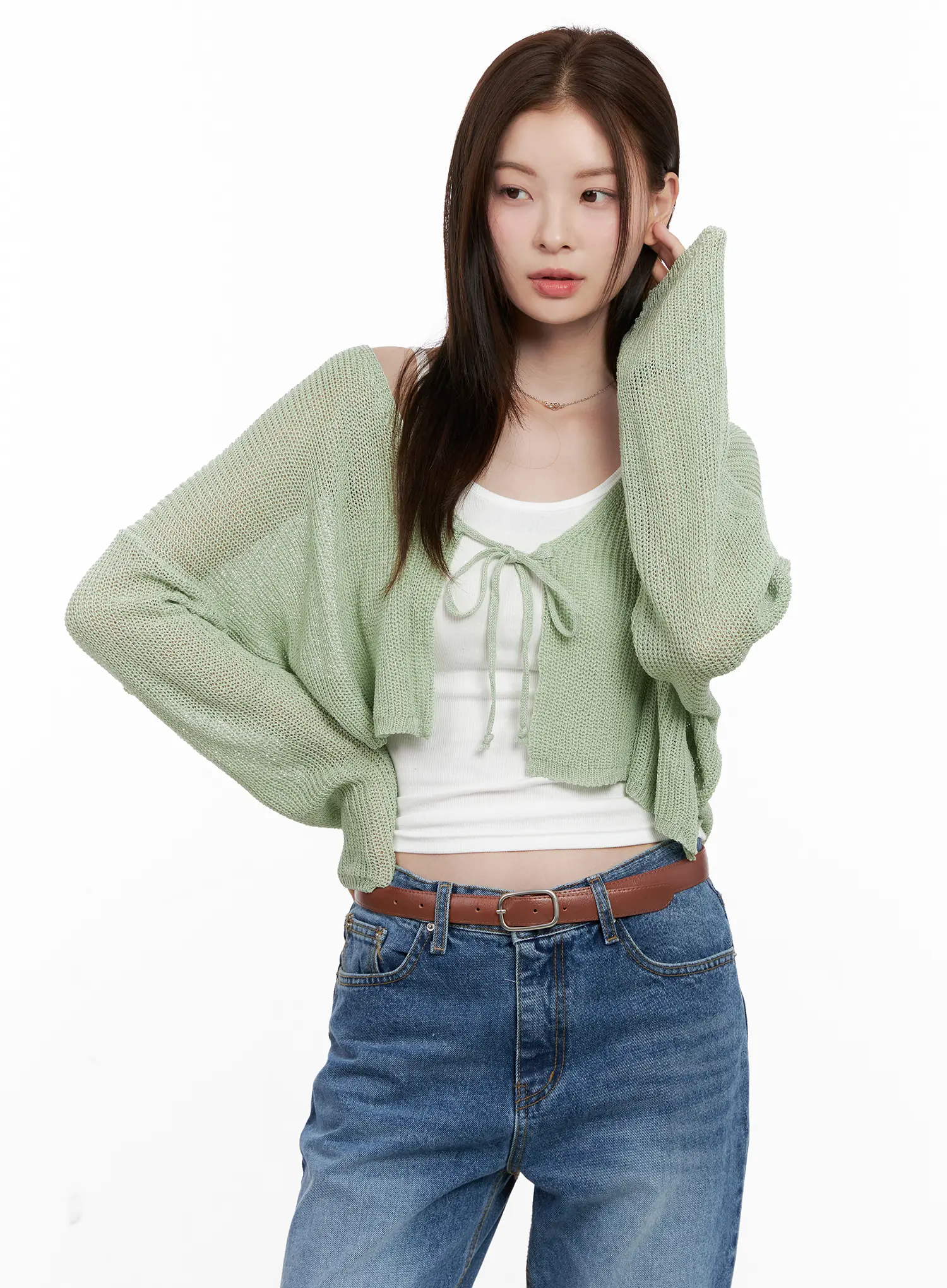 Summer Knit Crop Cardigan CL523