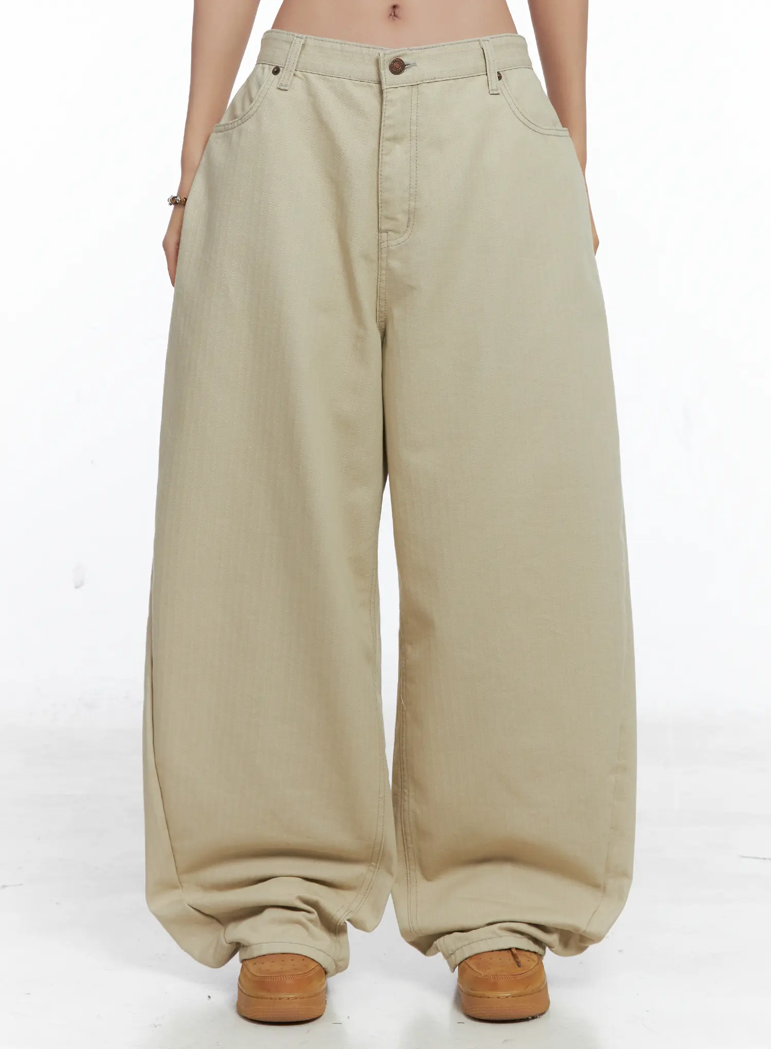 Summer Stitch Wide Cotton Pants CS503 - Image 2