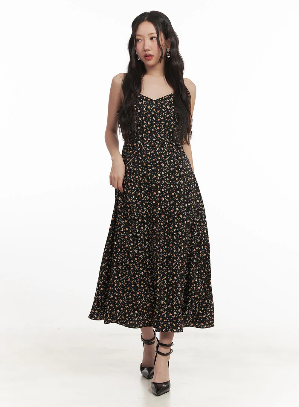 Sweetheart Floral Cami Maxi Dress CF520 - Image 2