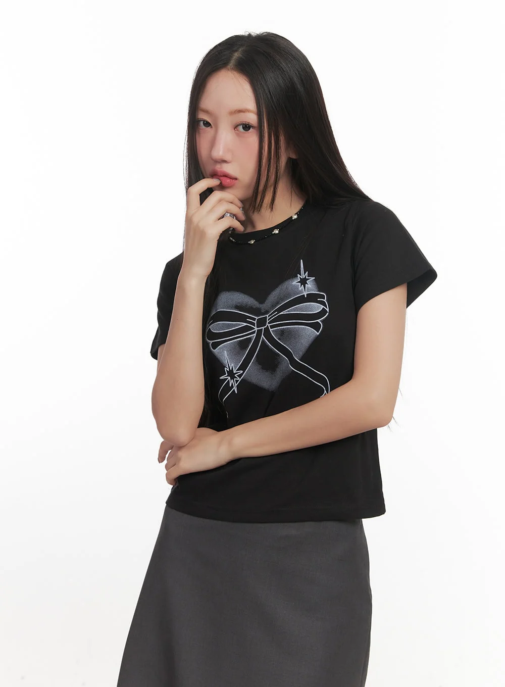 Sweetheart Graphic Crop Tee CF526 - Image 12