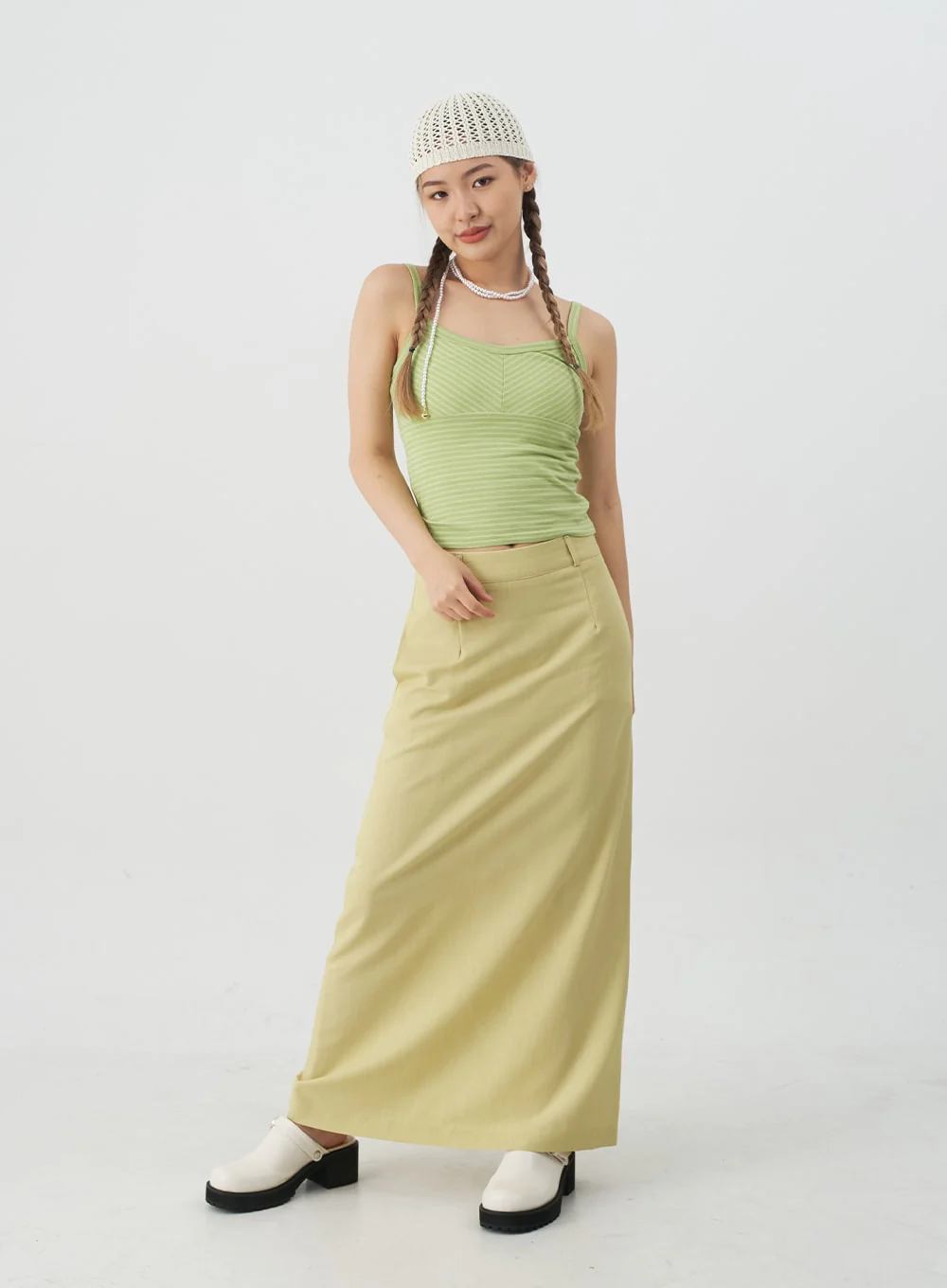Tailored Maxi Skirt CJ08 - Image 7