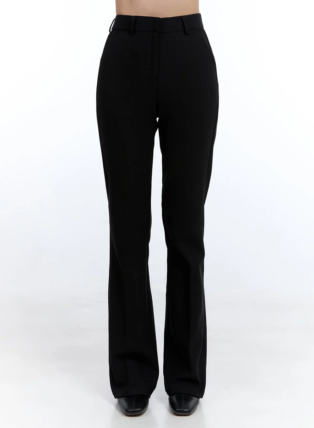 Tailored Slim-Fit Flare Trousers OO429 - Image 2