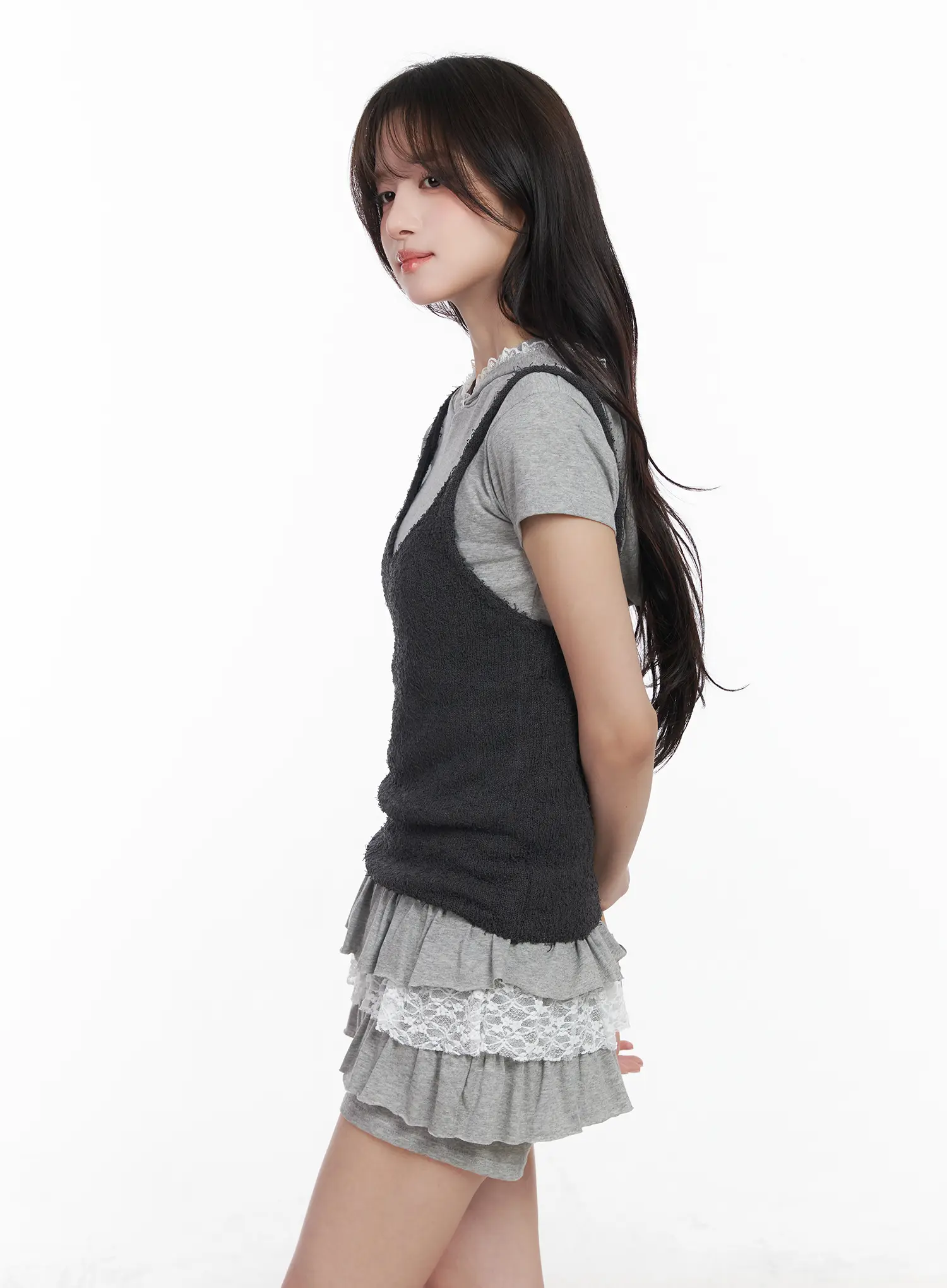 Textured V-Neck Layering Cami Top CM531 - Image 6