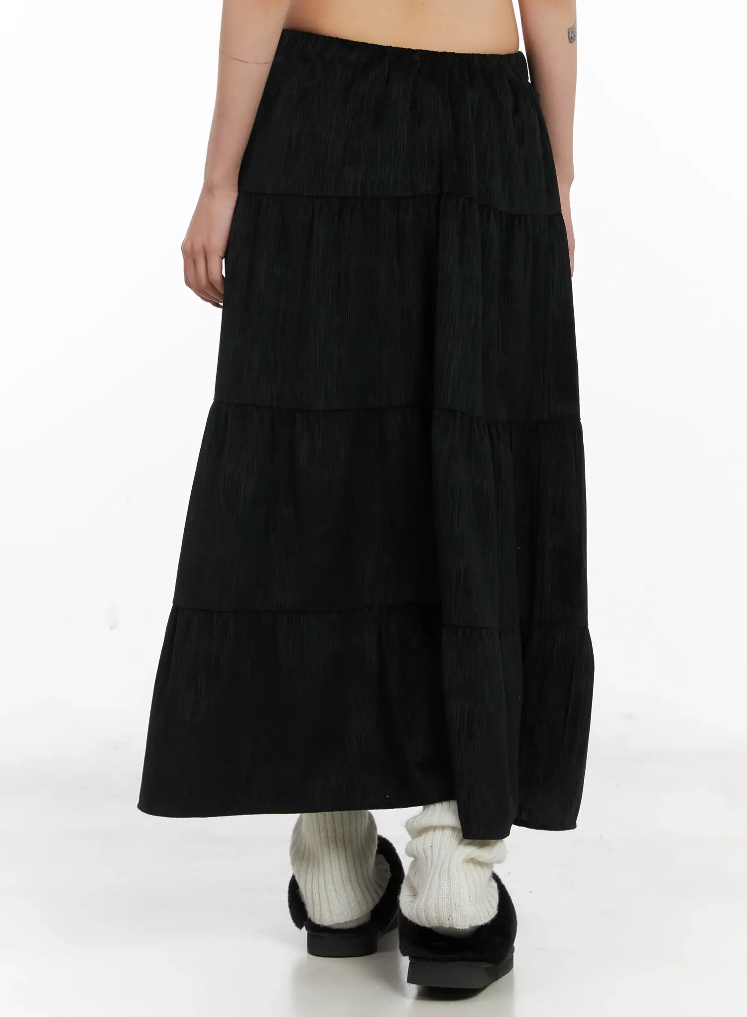 Tiered Corduroy Maxi Skirt CD502 - Image 7