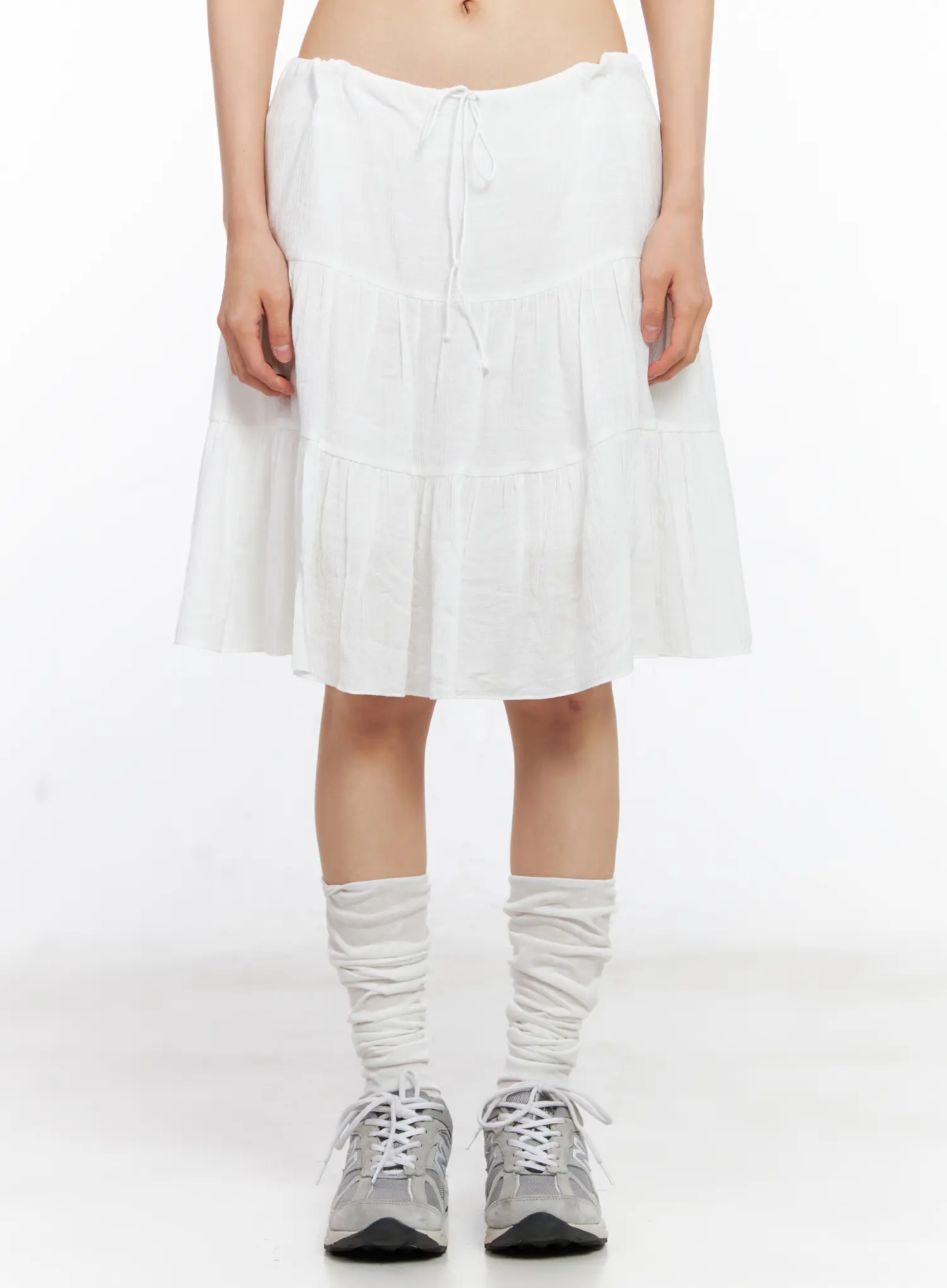 Tiered Flowy Midi Skirt CL529