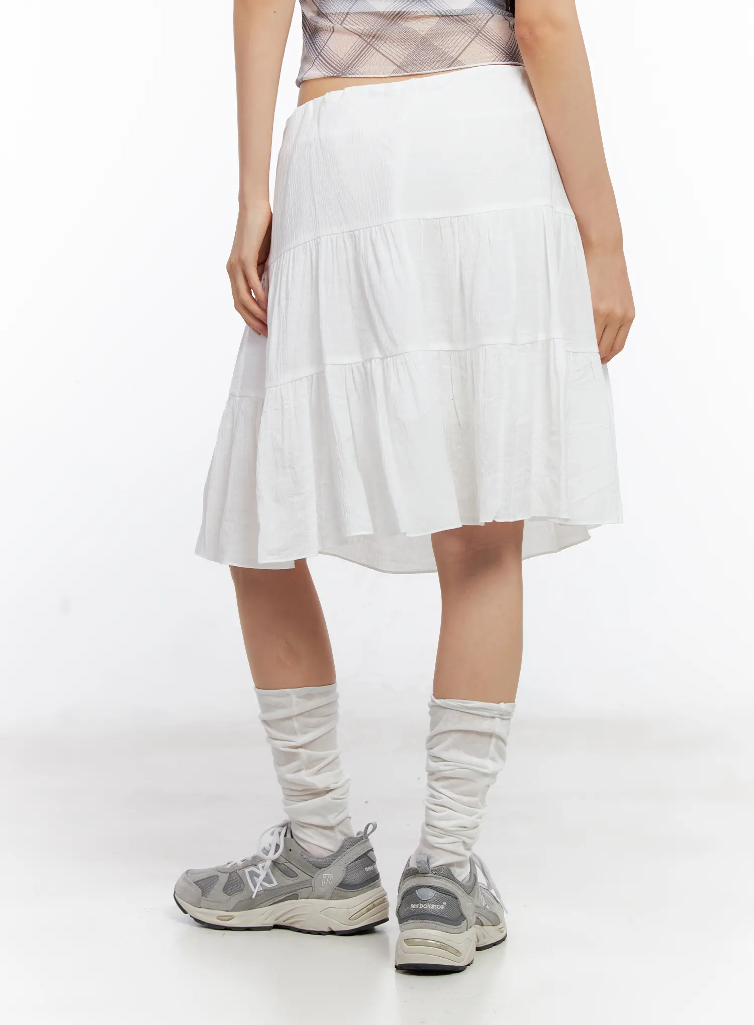 Tiered Flowy Midi Skirt CL529 - Image 8