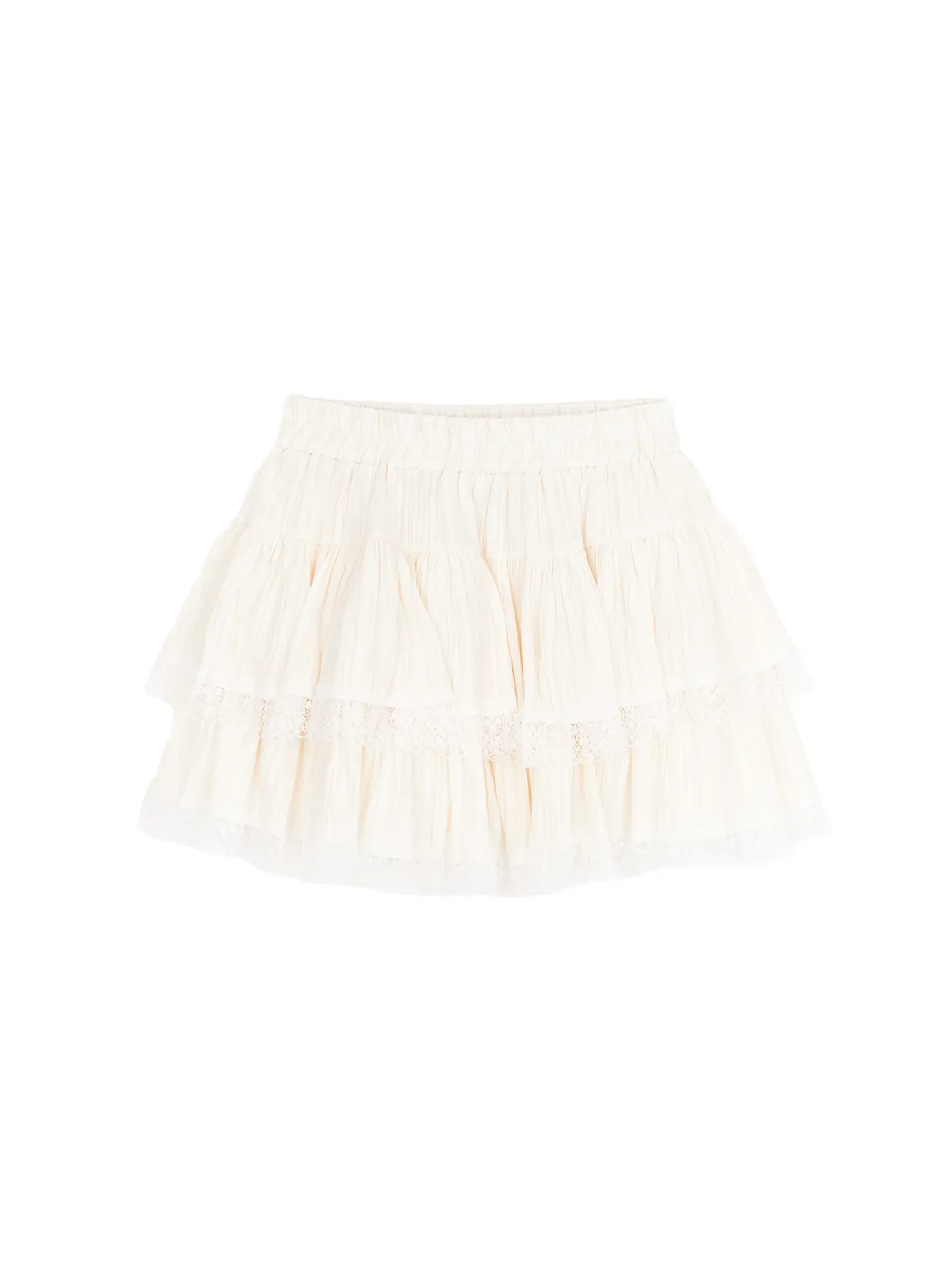 Tiered Lace Ruffle Mini Skirt CM531 - Image 9