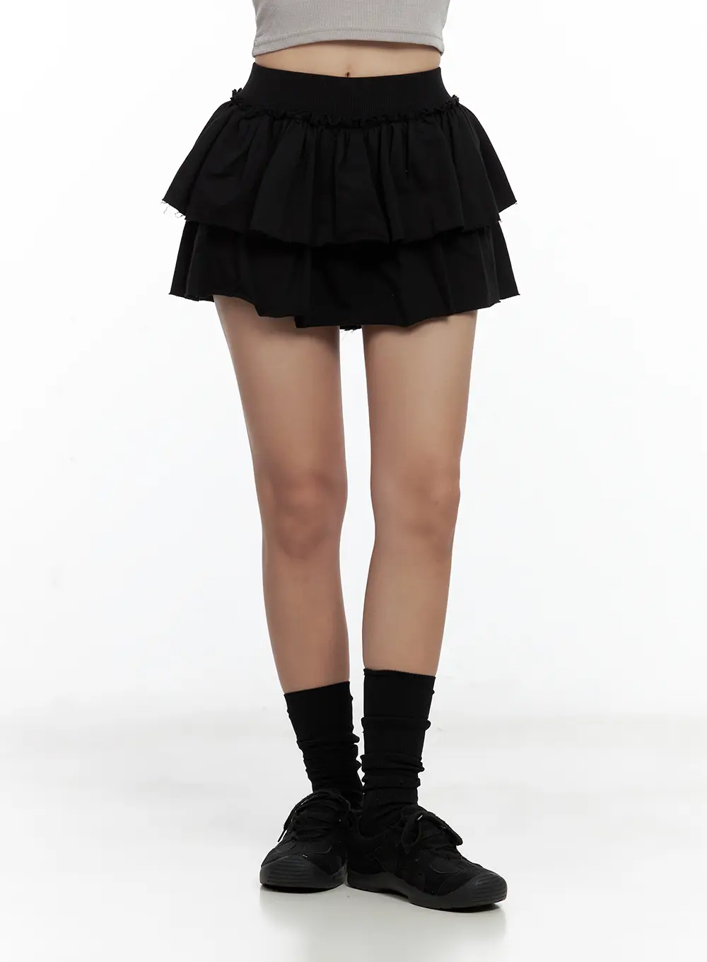 Tiered Ruffle Mini Skirt CL508 - Image 8
