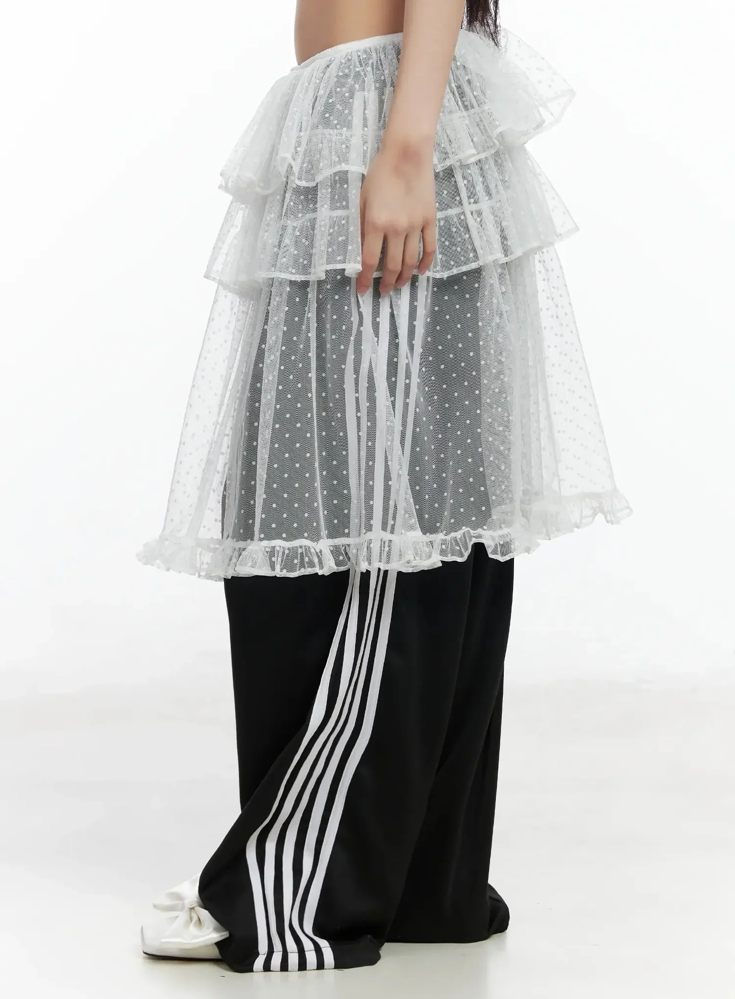 Tiered Tulle Polka Dot Skirt IM506 - Image 11