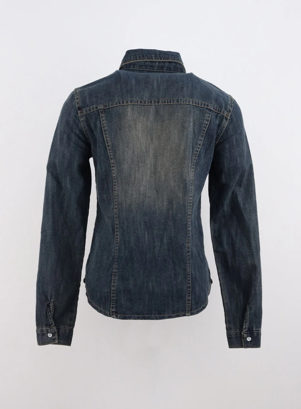 Timeless Tailored Denim Shirt CO318 - Image 12