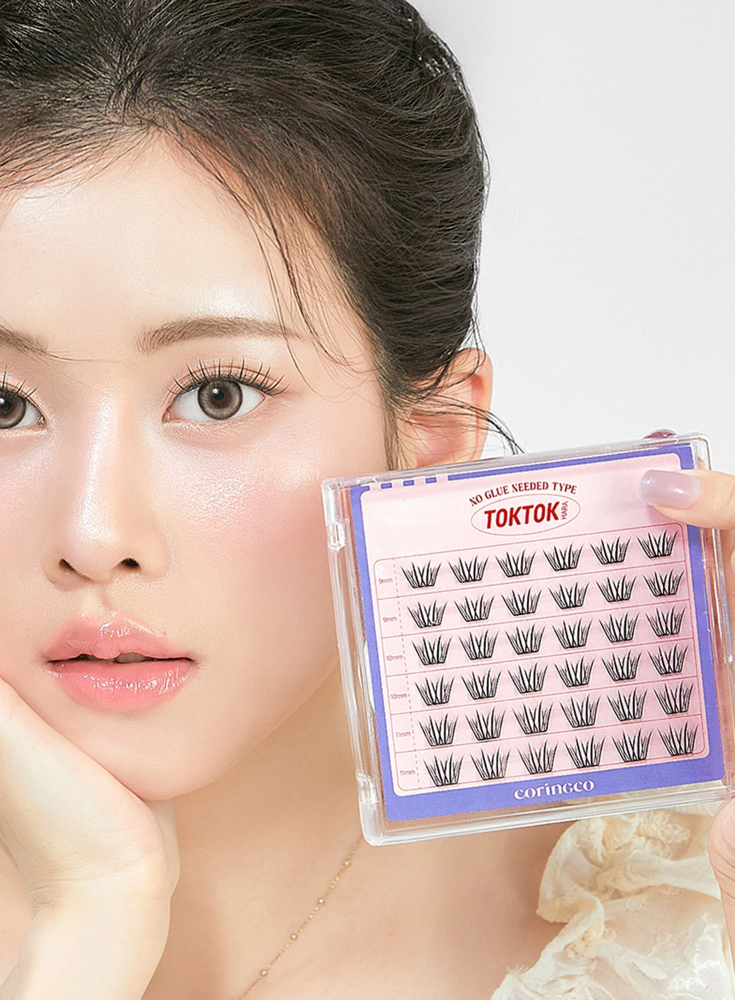 TOKTOKHARA No Glue Eyelash - Light (36pcs-90pcs) - Image 20