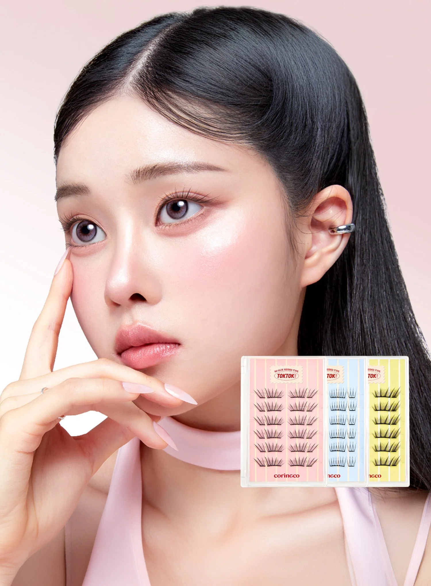 TOKTOKHARA No Glue Half Eyelash (24pcs) - Image 2