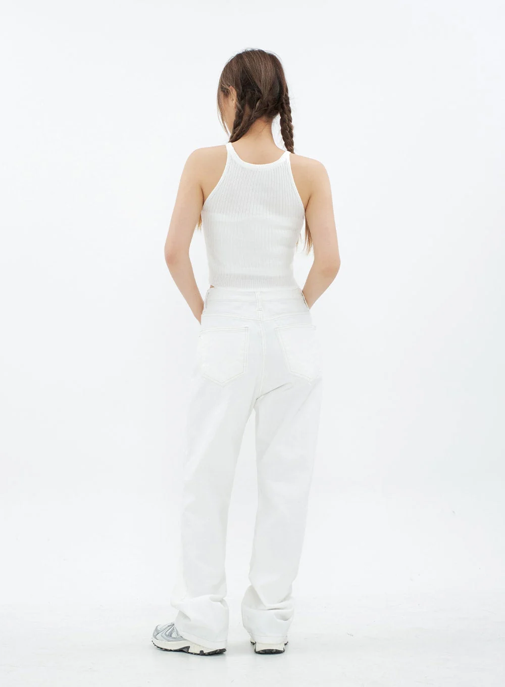 Torn Wide Leg Jeans CM18 - Image 13