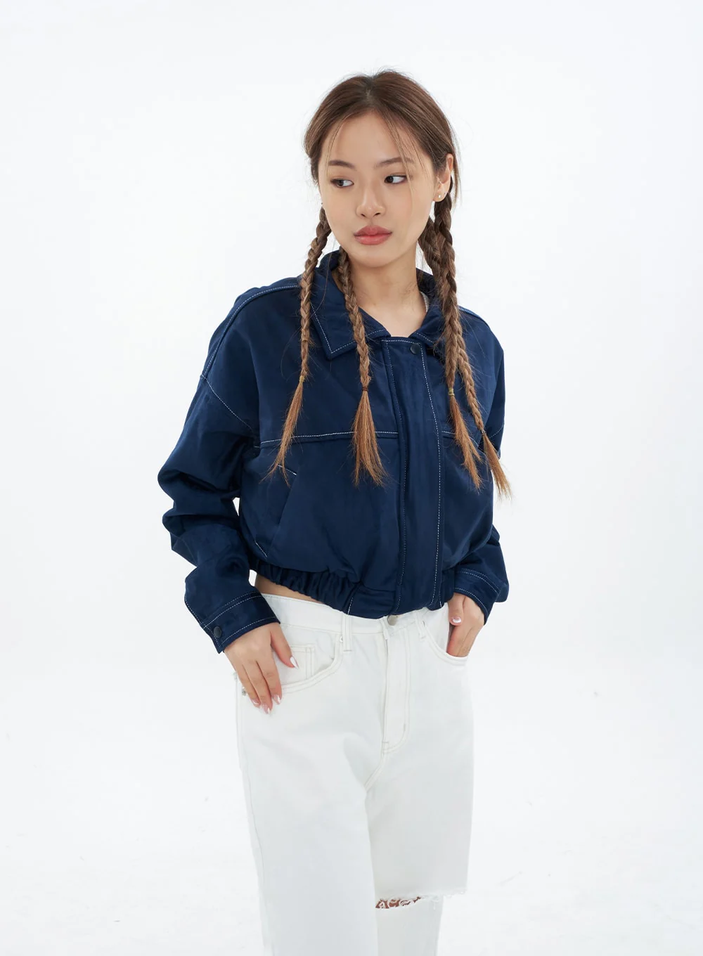 Torn Wide Leg Jeans CM18 - Image 5