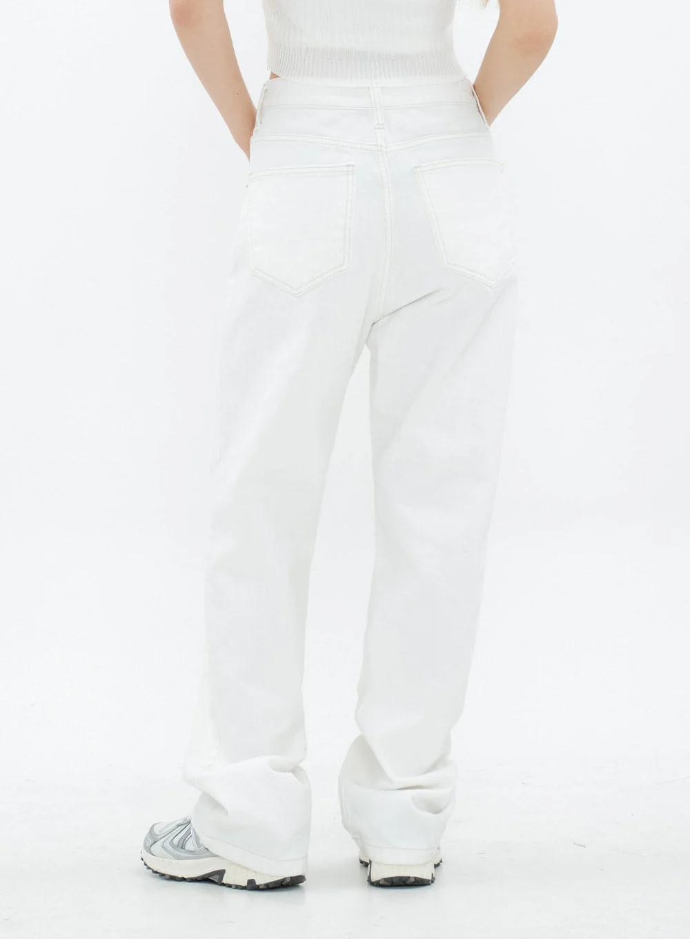 Torn Wide Leg Jeans CM18 - Image 6