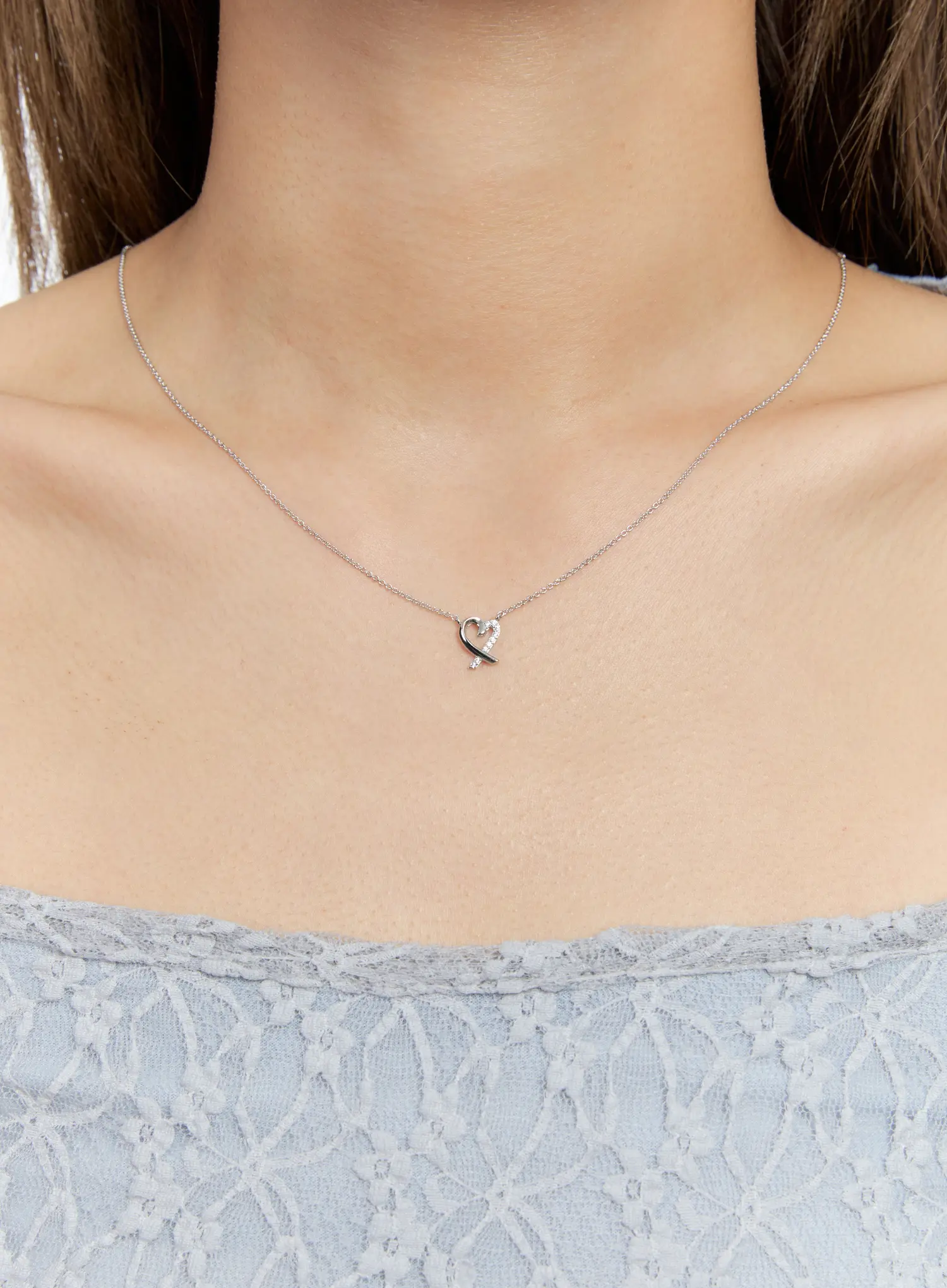 Trailing Heart Necklace IS517