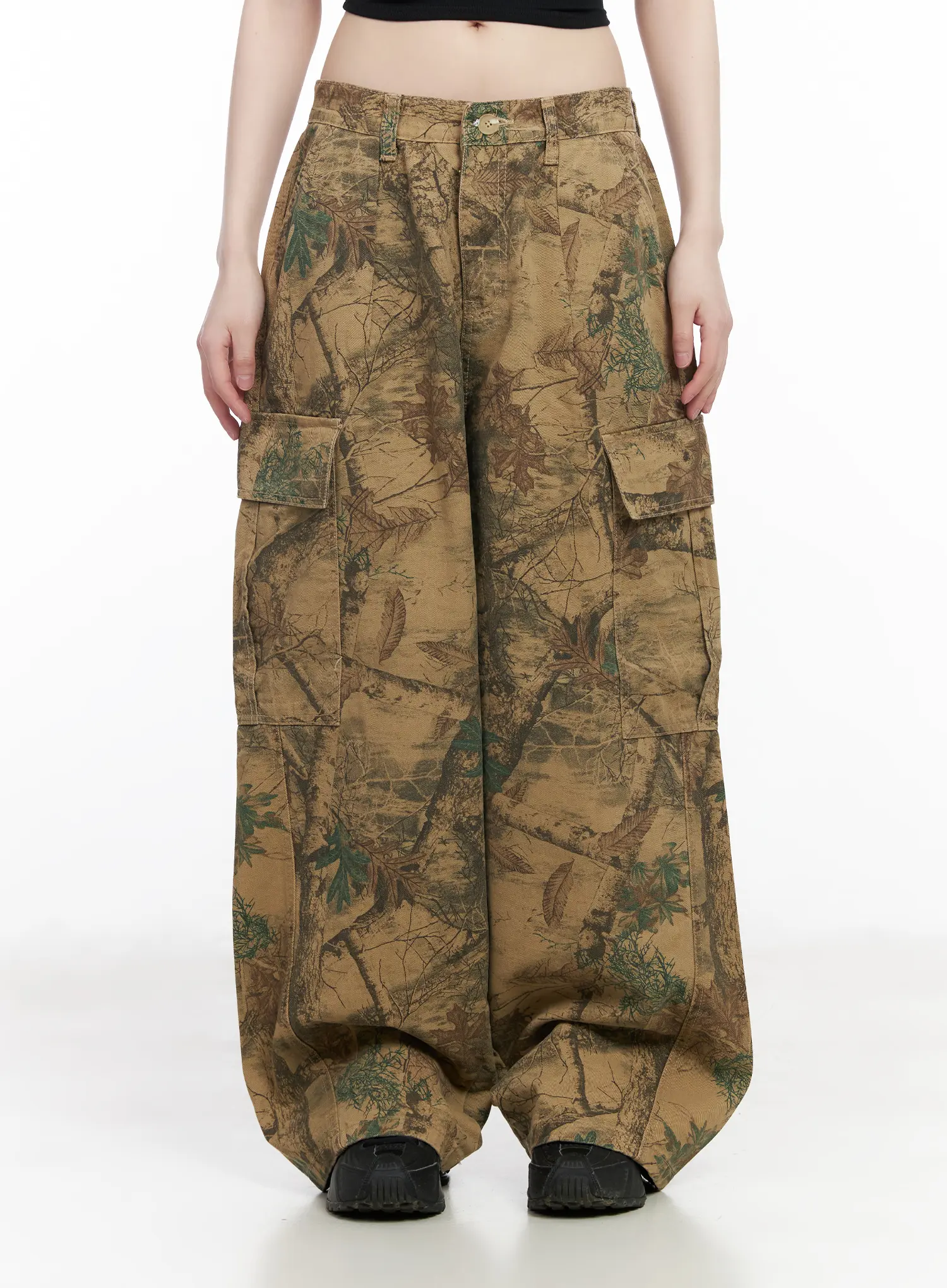 Tree Printed Wide Leg Pants CM526 - Image 9