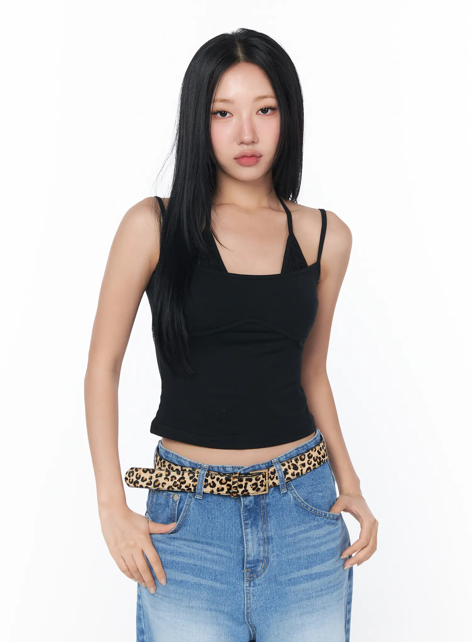 Trendy Layered Halter Top CY512 - Image 12