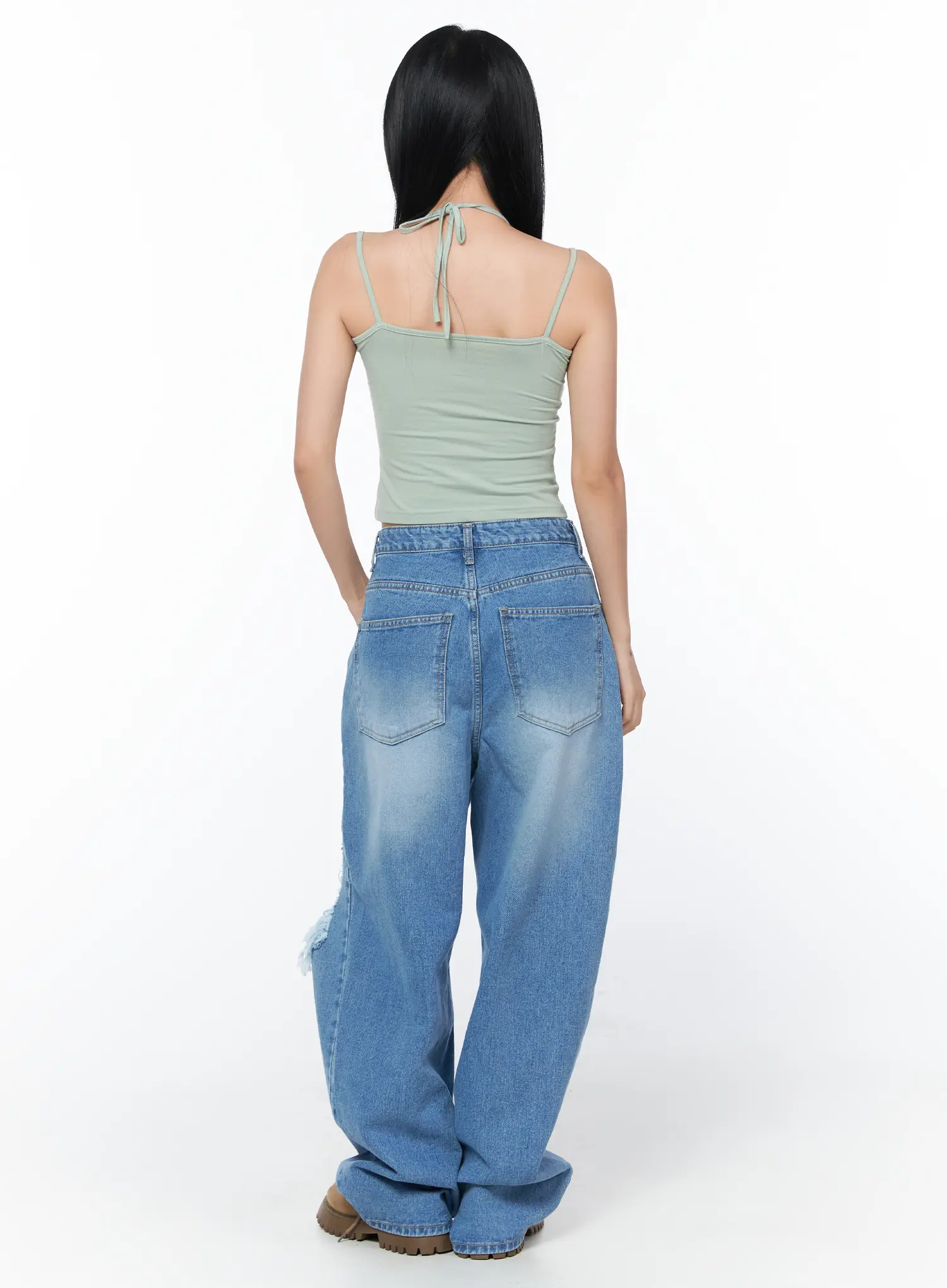 Trendy Layered Halter Top CY512 - Image 5